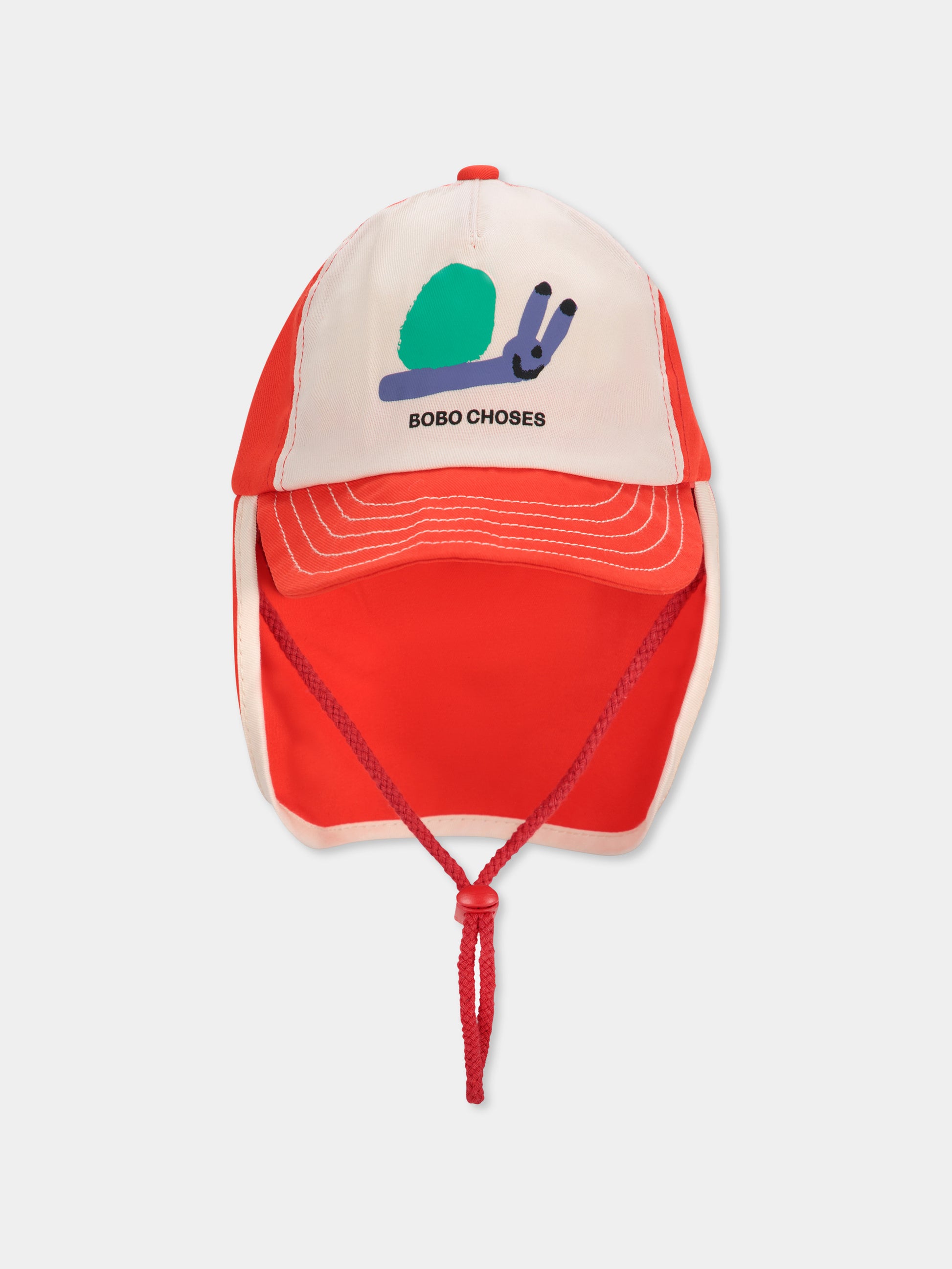 Cappello rosso per neonati con lumaca,Bobo Choses,B125AH007