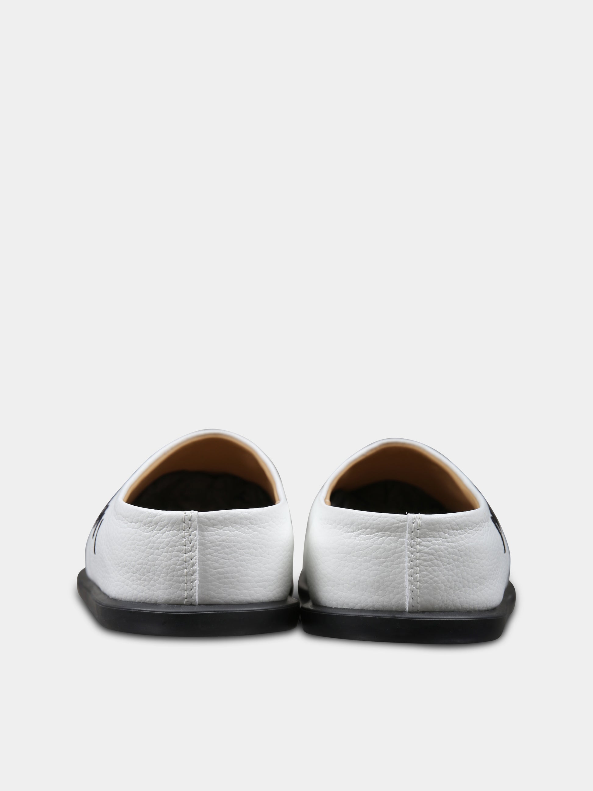 Sabot bianchi per bambini con logo,Marni Kids,79564 1