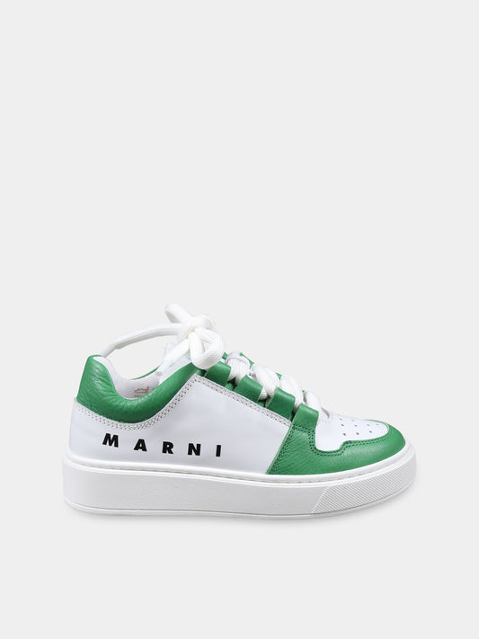 Sneakers bianche per bambini con logo,Marni Kids,79573 2