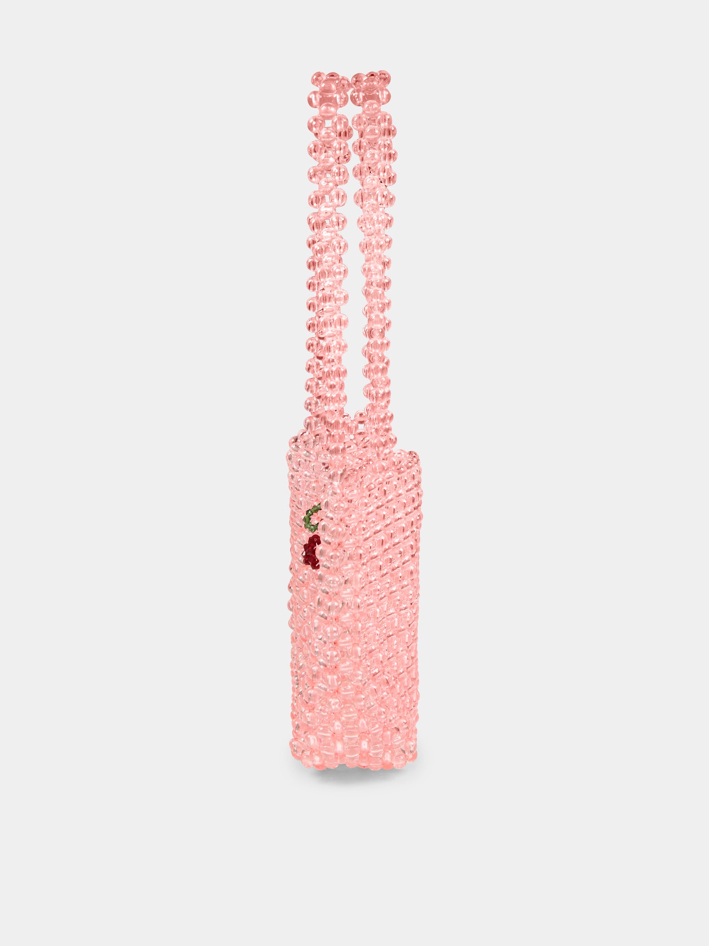 Pink bag for girl with cherries