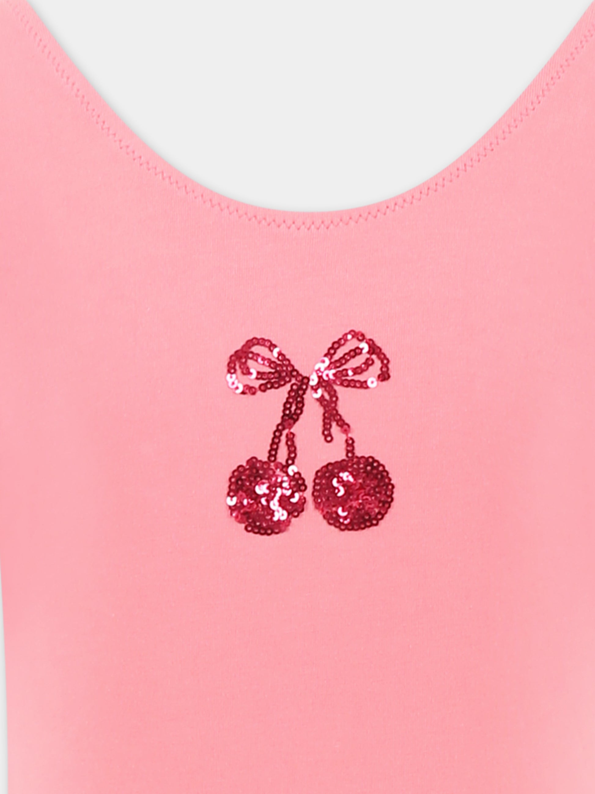 Vestito rosa per bambina con ciliegie,Konges Sløjd,KS102647 STRAWBERRY ICE