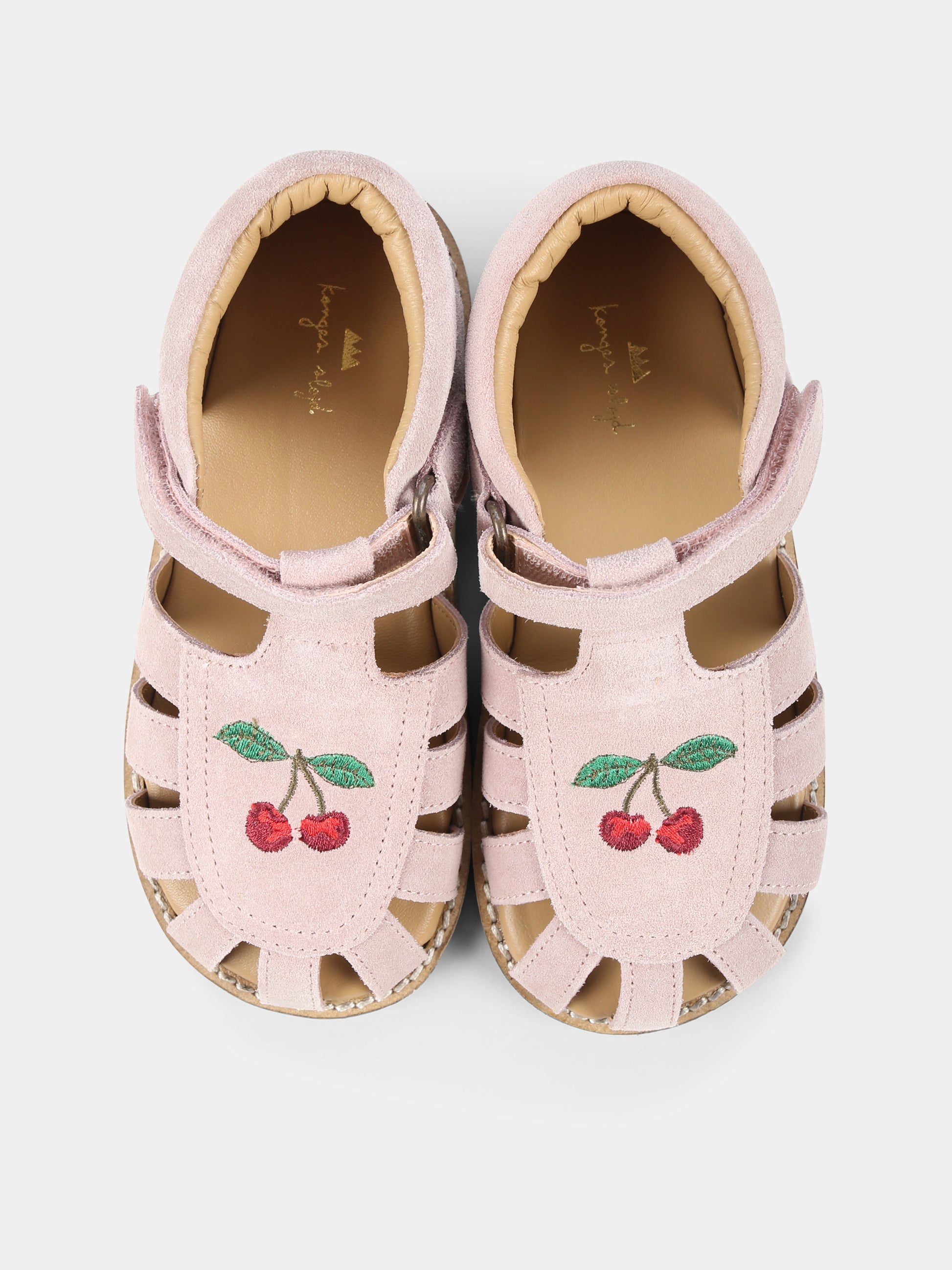 Ragnetti rosa per bambina con ciliegie,Konges Sløjd,KS102569 NUAGE