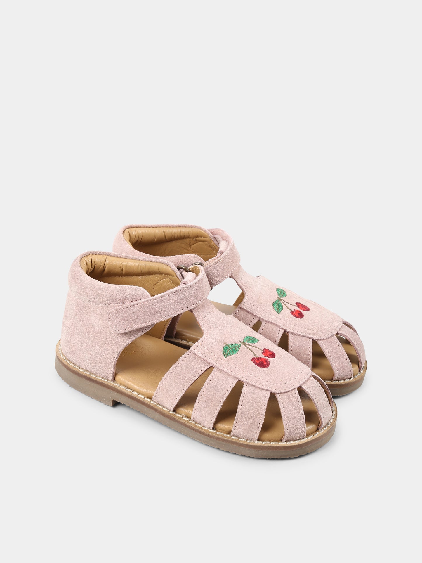 Ragnetti rosa per bambina con ciliegie,Konges Sløjd,KS102569 NUAGE