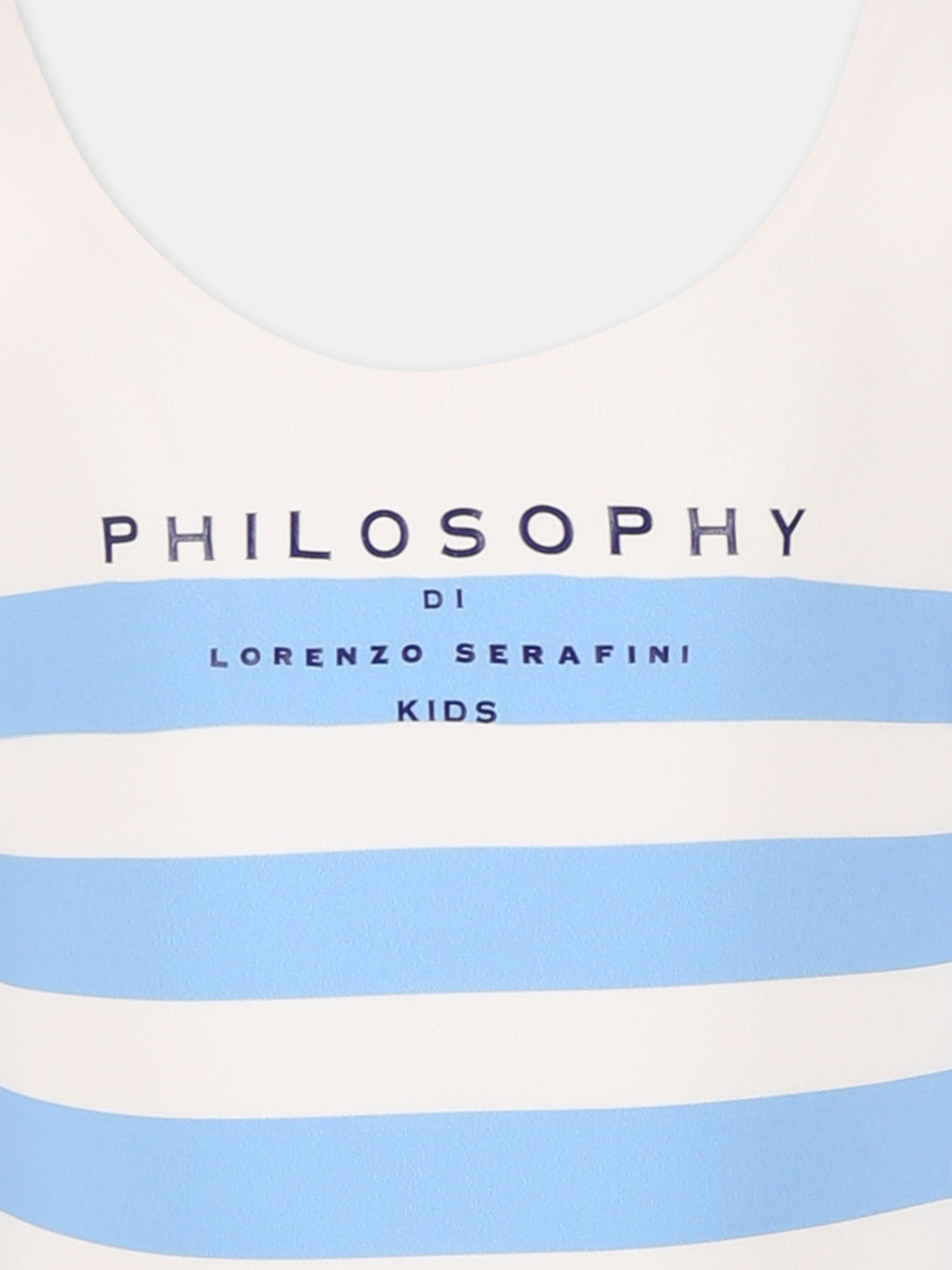 Costume intero celeste per bambina con logo,Philosophy,I9E033 5782 P458