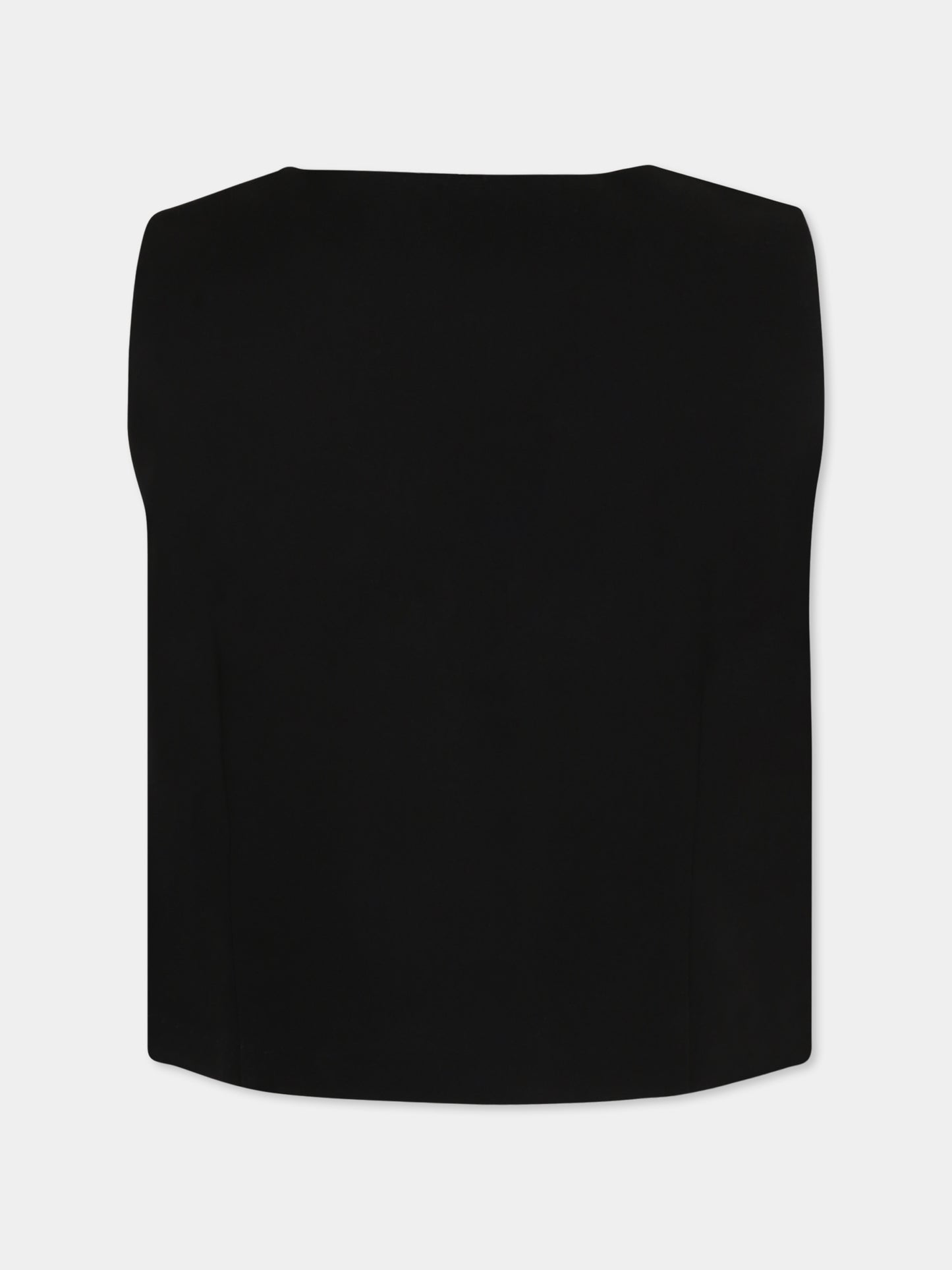 Black waistcoat for girl