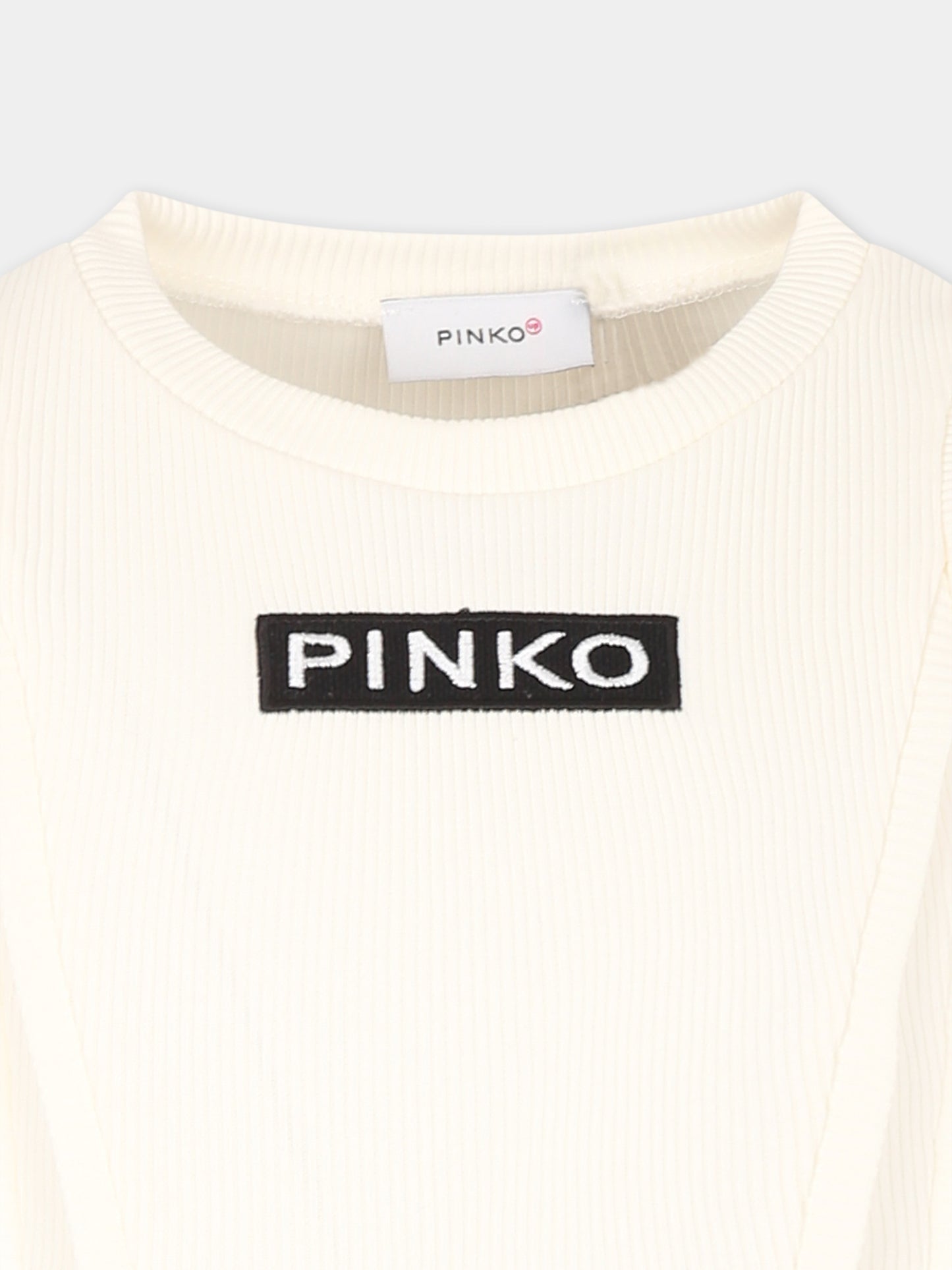 White tank top for girl with logo