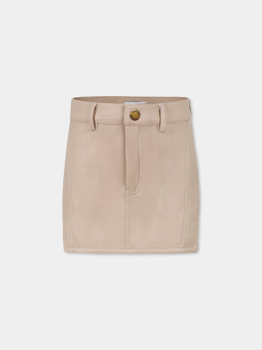 Gonna rosa per bambina con logo,Pinko,KFGO002 0 PE073 D701