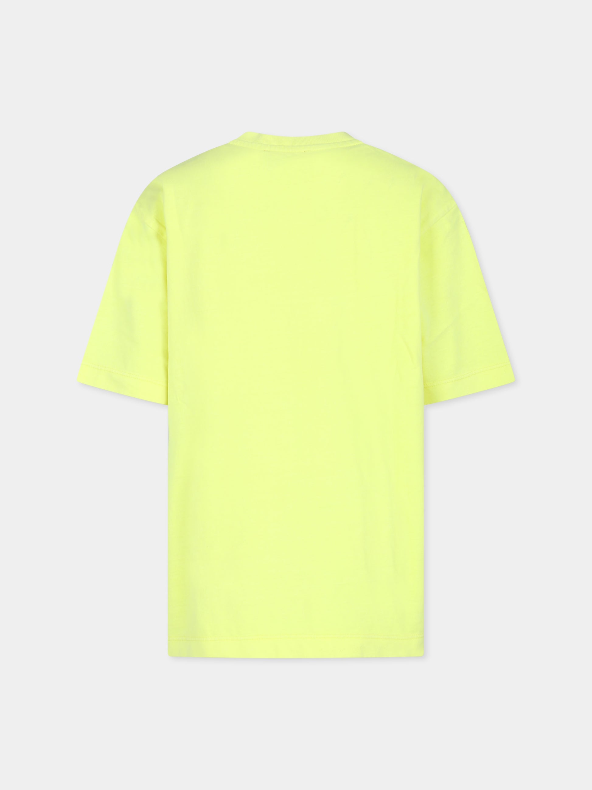 T-shirt gialla per bambino con logo,Diesel,J01902 KYAYB K259