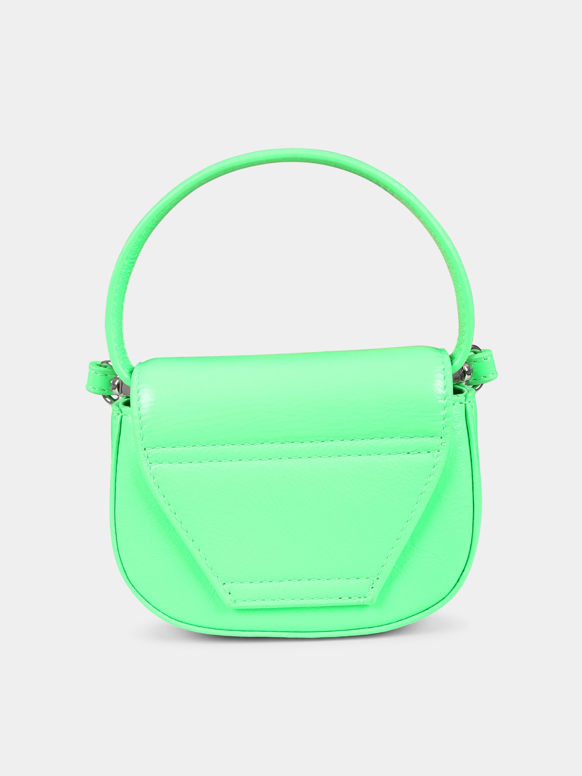 Borsa verde per bambina con logo,Diesel,J01572 P3193 T7451