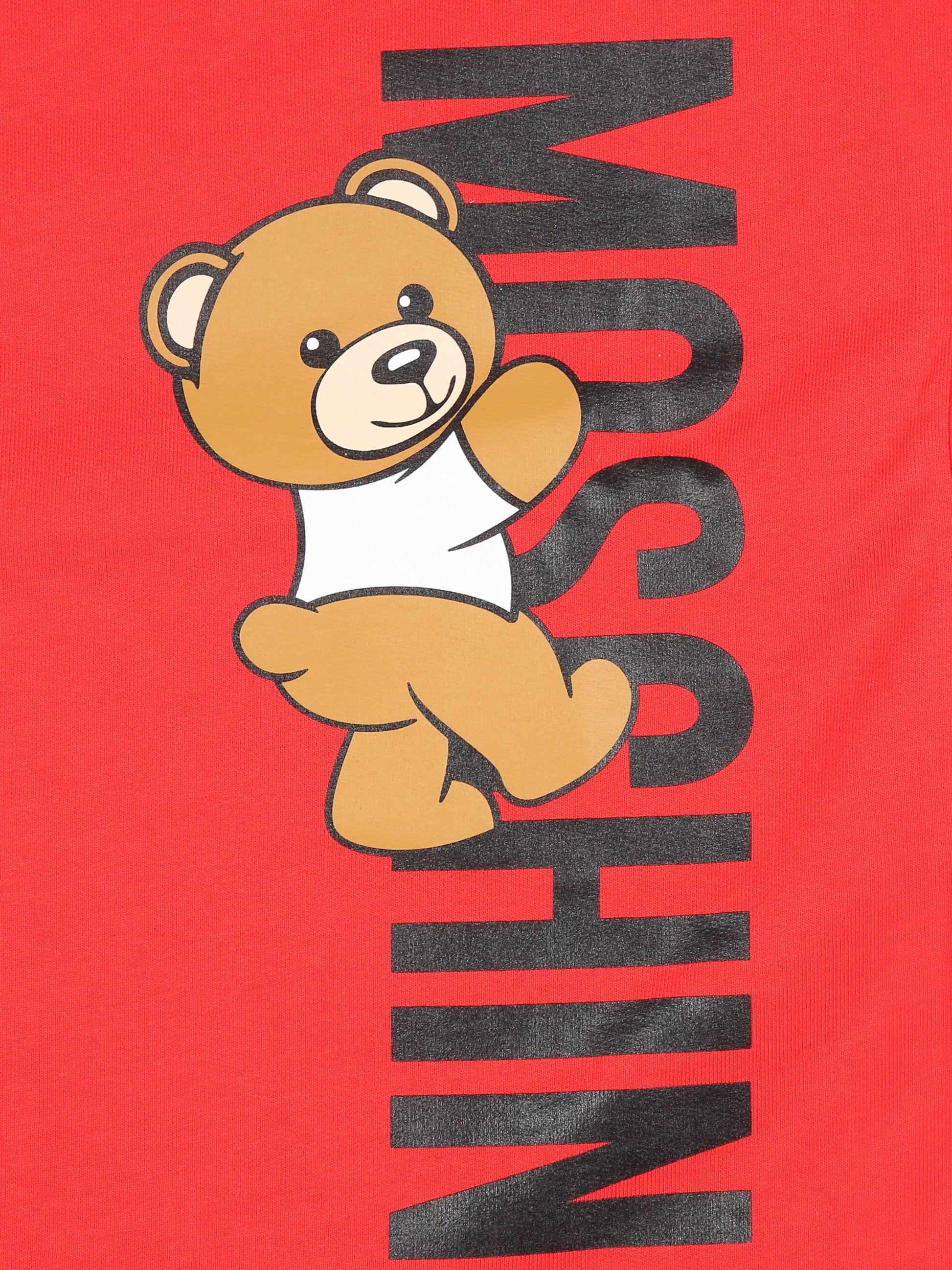 Sacco nanna rosso per neonati con Teddy Bear,Moschino Kids,MUE00P LCA30 50109