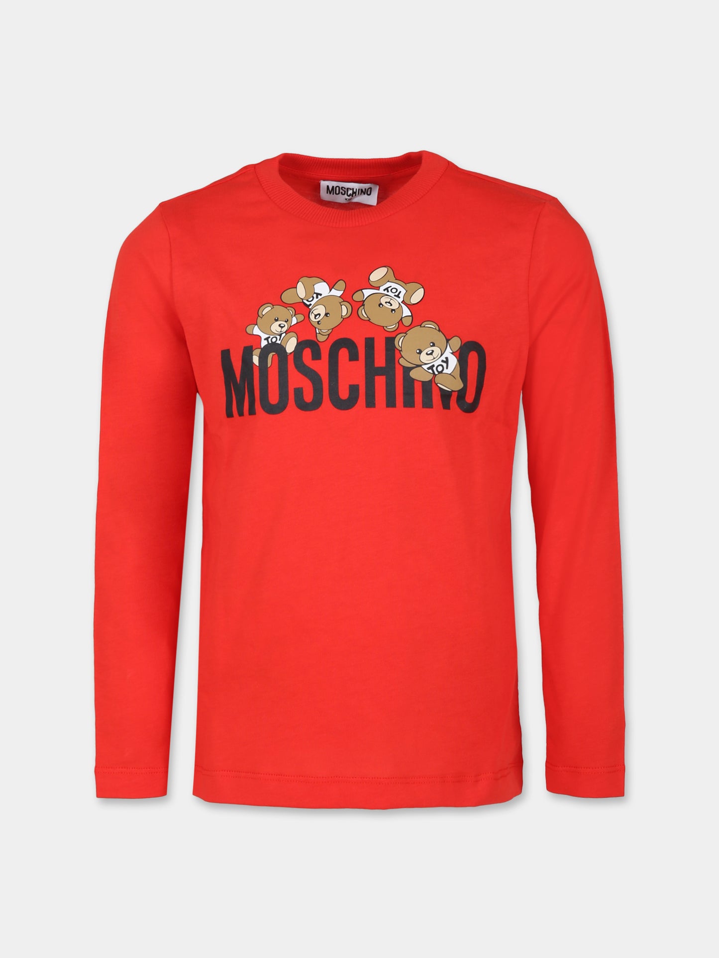 Set t-shirt multicolor per bambini con Teddy Bears,Moschino Kids,HSK024 LAA03 85268