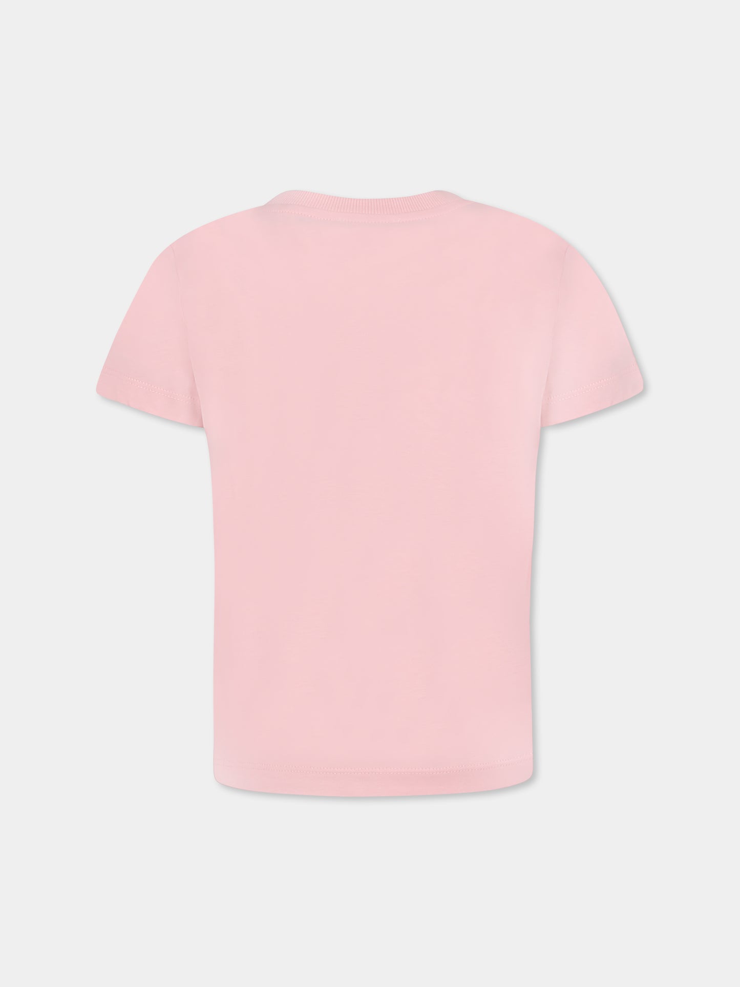 Pink t-shirt for girl with Teddy Bear