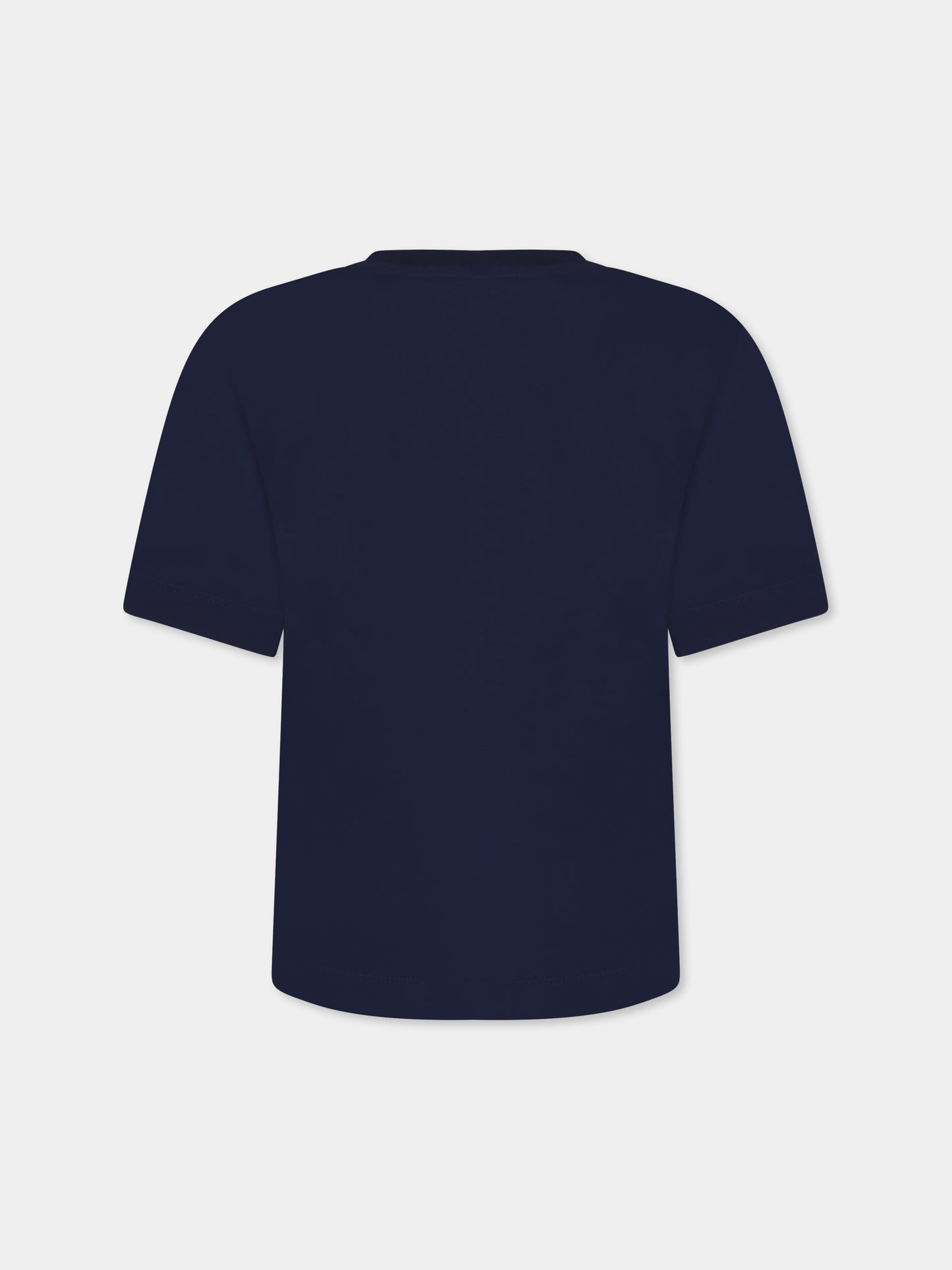T-shirt blu per bambino con Teddy Bear,Moschino Kids,HPM050 LAA03 40016