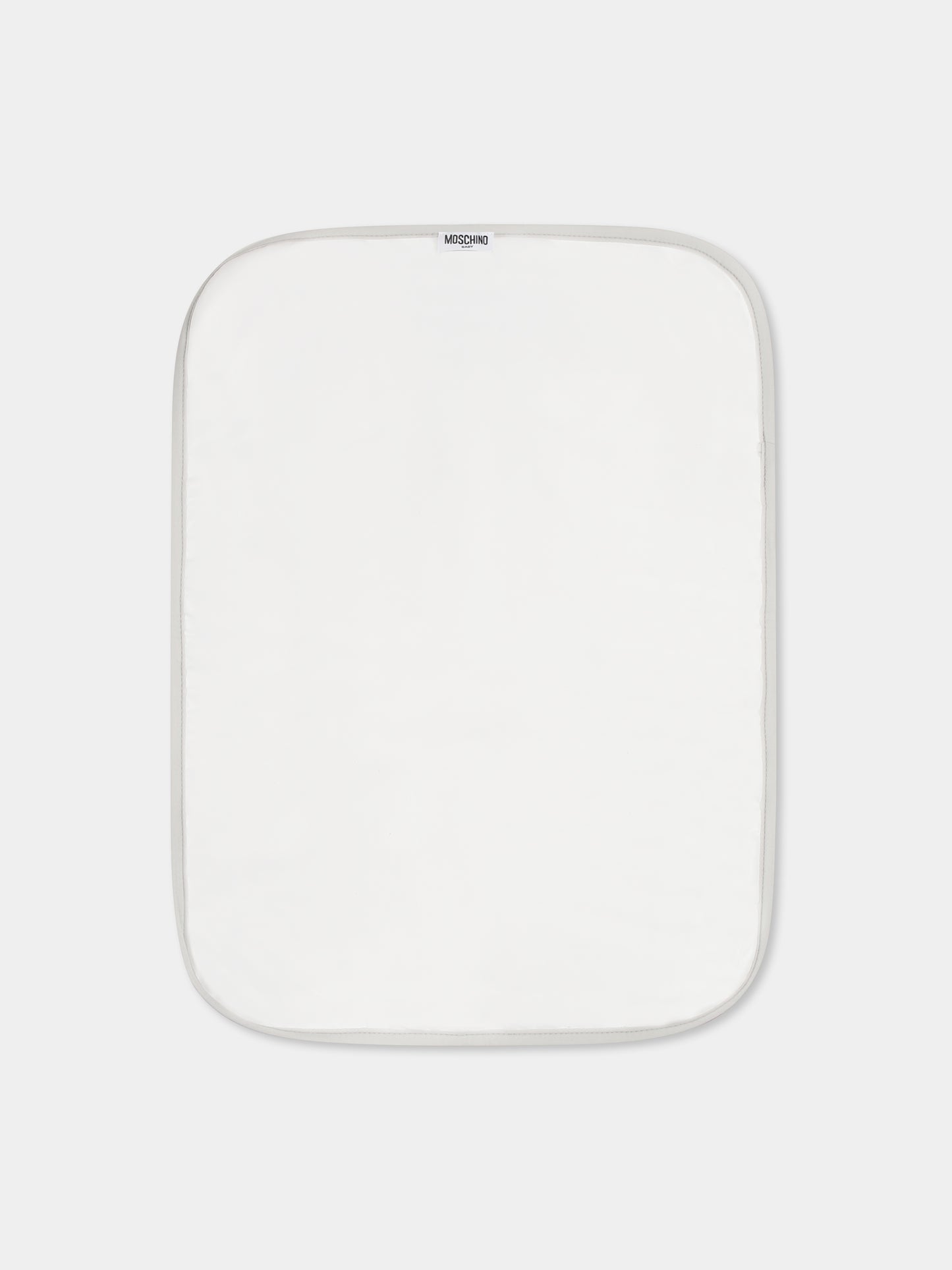 Grey mom bag for babykids with Teddy Bear and logo