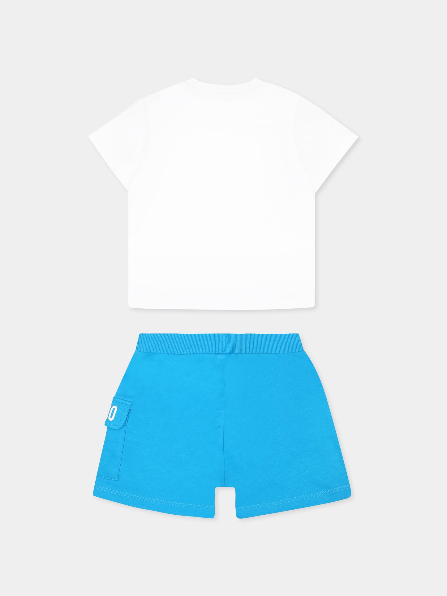 Multicolor suit for baby boy with Teddy Bear