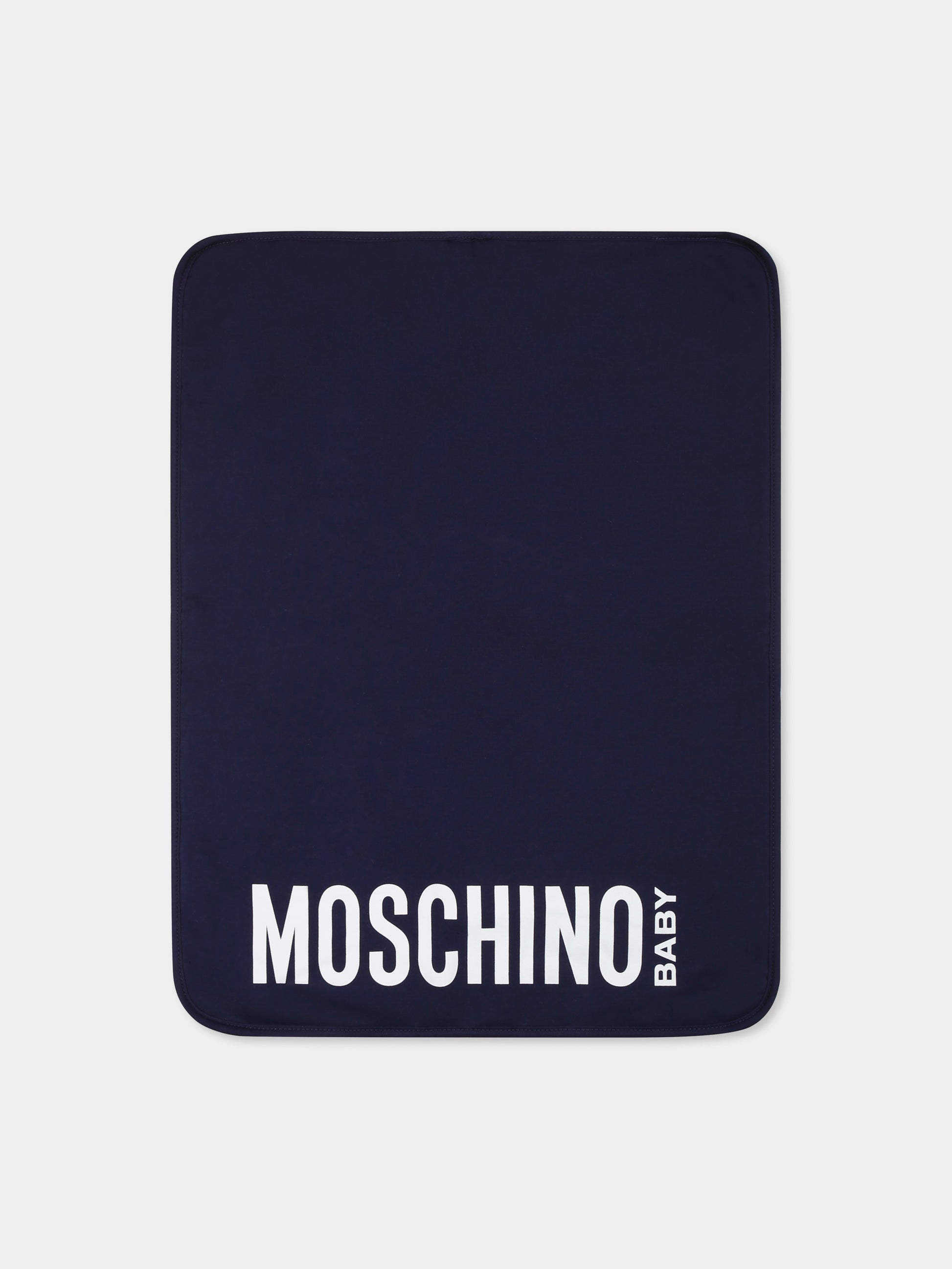 Borsa mamma blu per neonato con Teddy Bear,Moschino Kids,MUX05C L3A89 40016