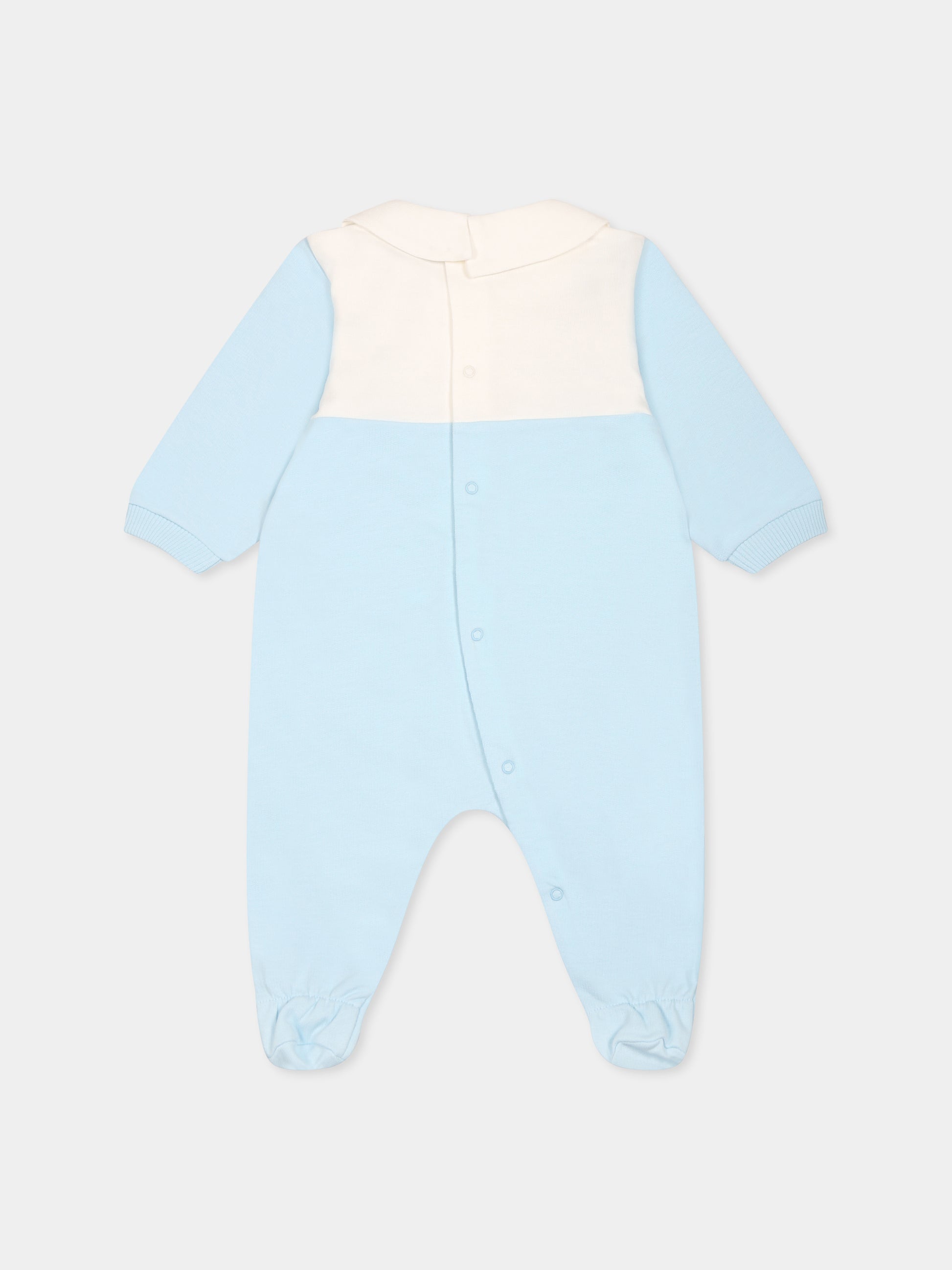 Tutina celeste per neonato con Teddy Bear,Moschino Kids,MUY07F LCA51 40304