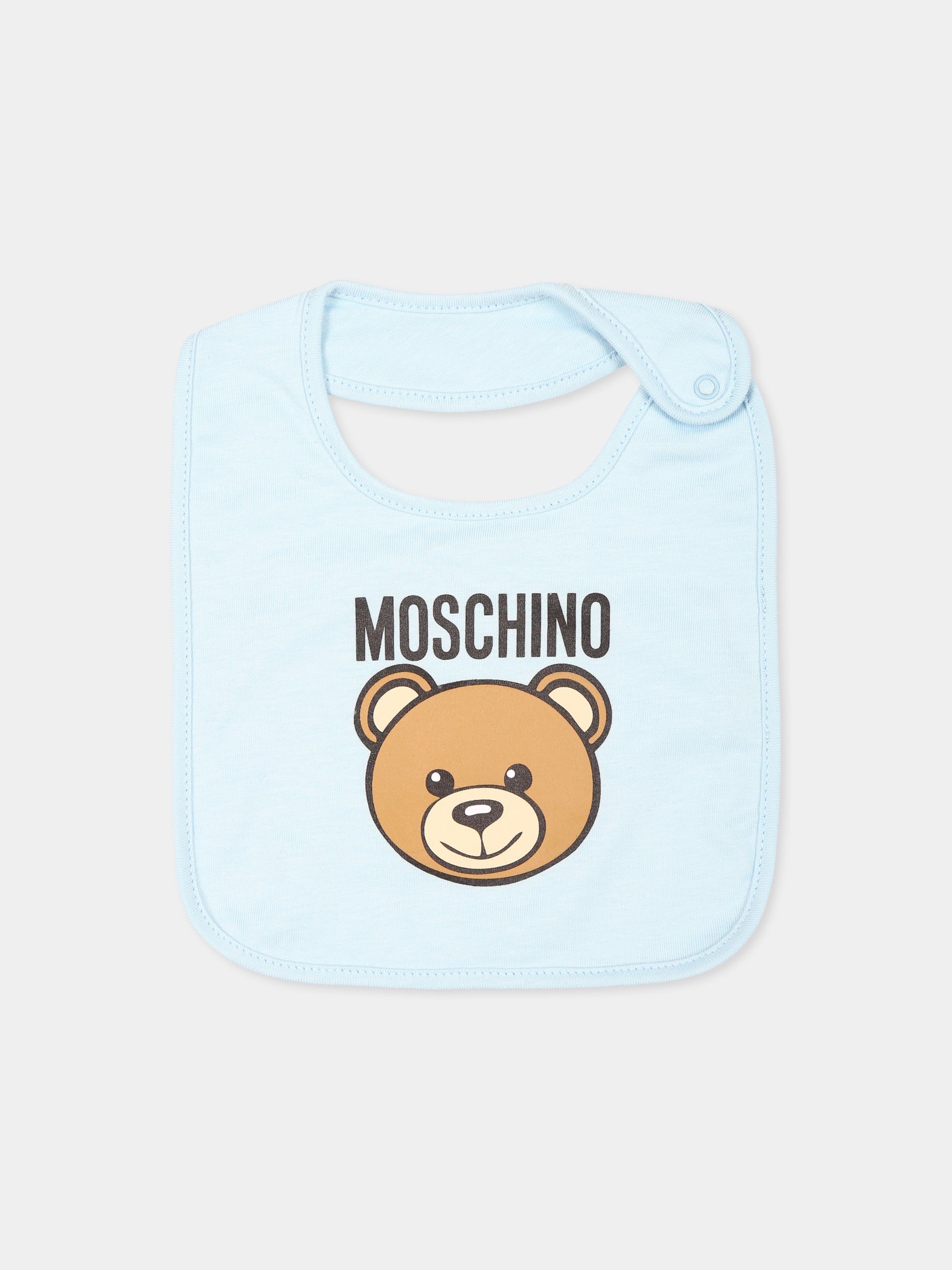 Set accessori celeste per neoanto con Teddy Bear,Moschino Kids,MUY084 LCA19 40304