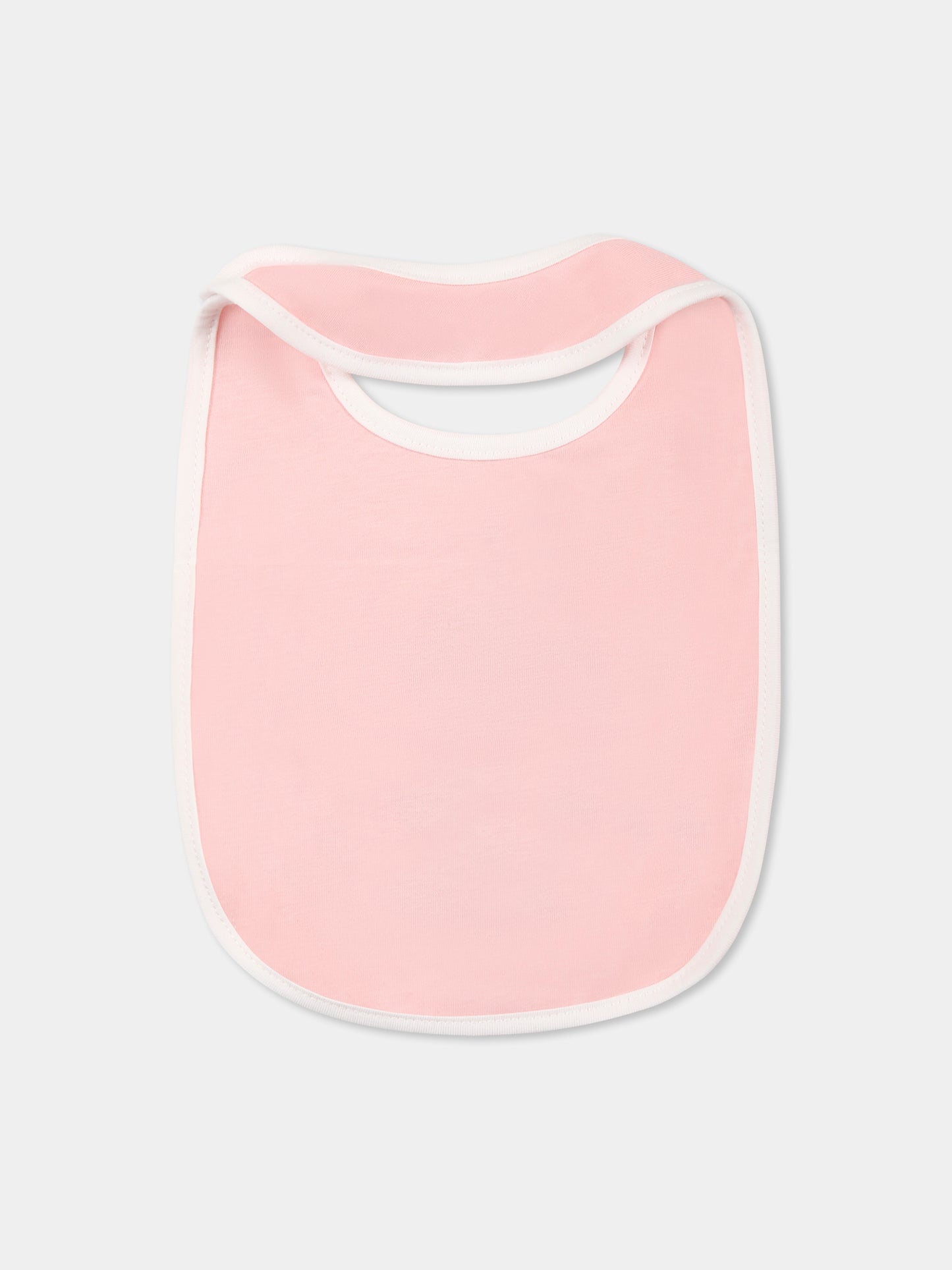 Set bavaglini rosa per neonata con Teddy Bear,Moschino Kids,MUY087 LAA03 50209