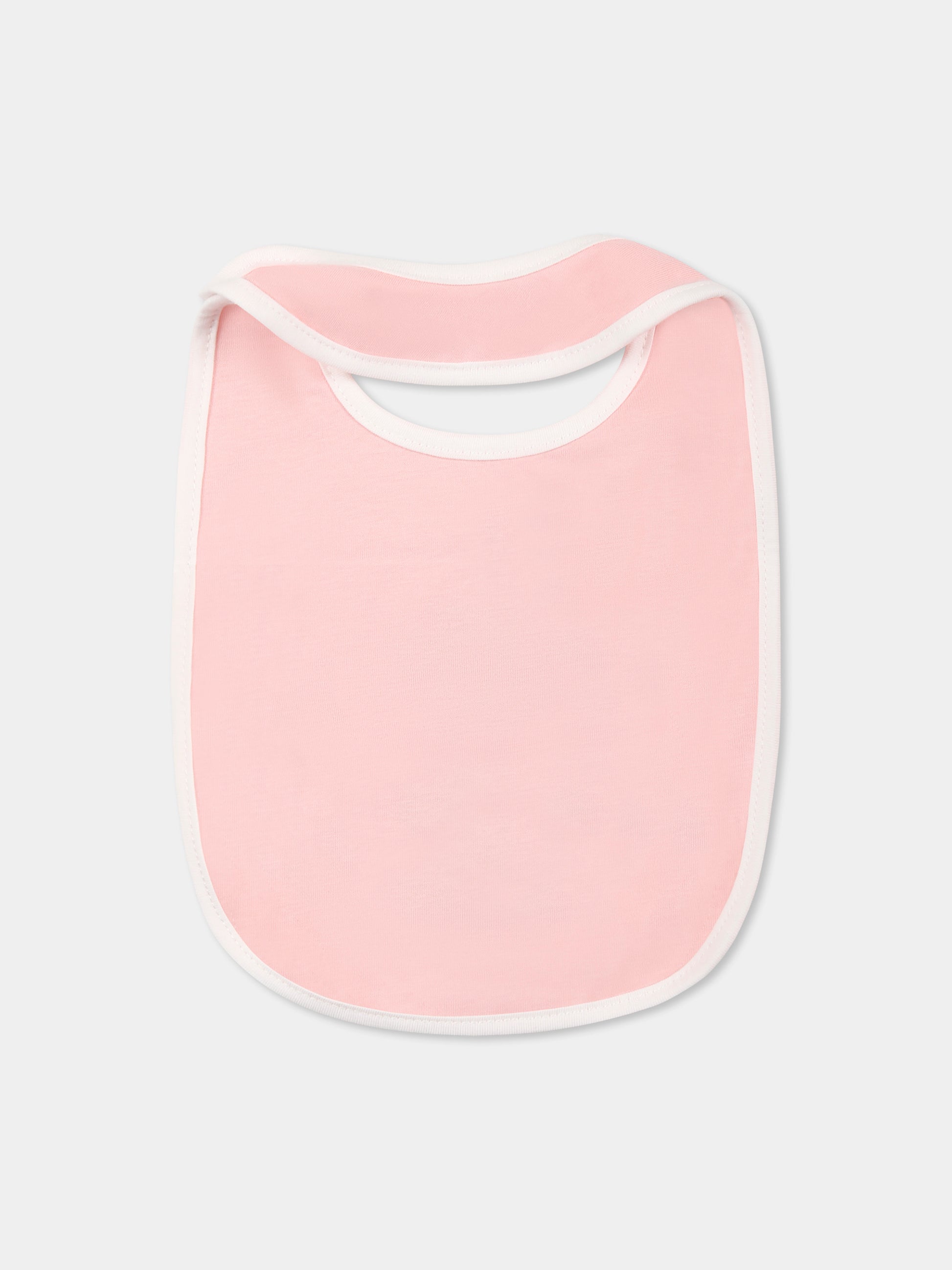 Set bavaglini rosa per neonata con Teddy Bear,Moschino Kids,MUY087 LAA03 50209