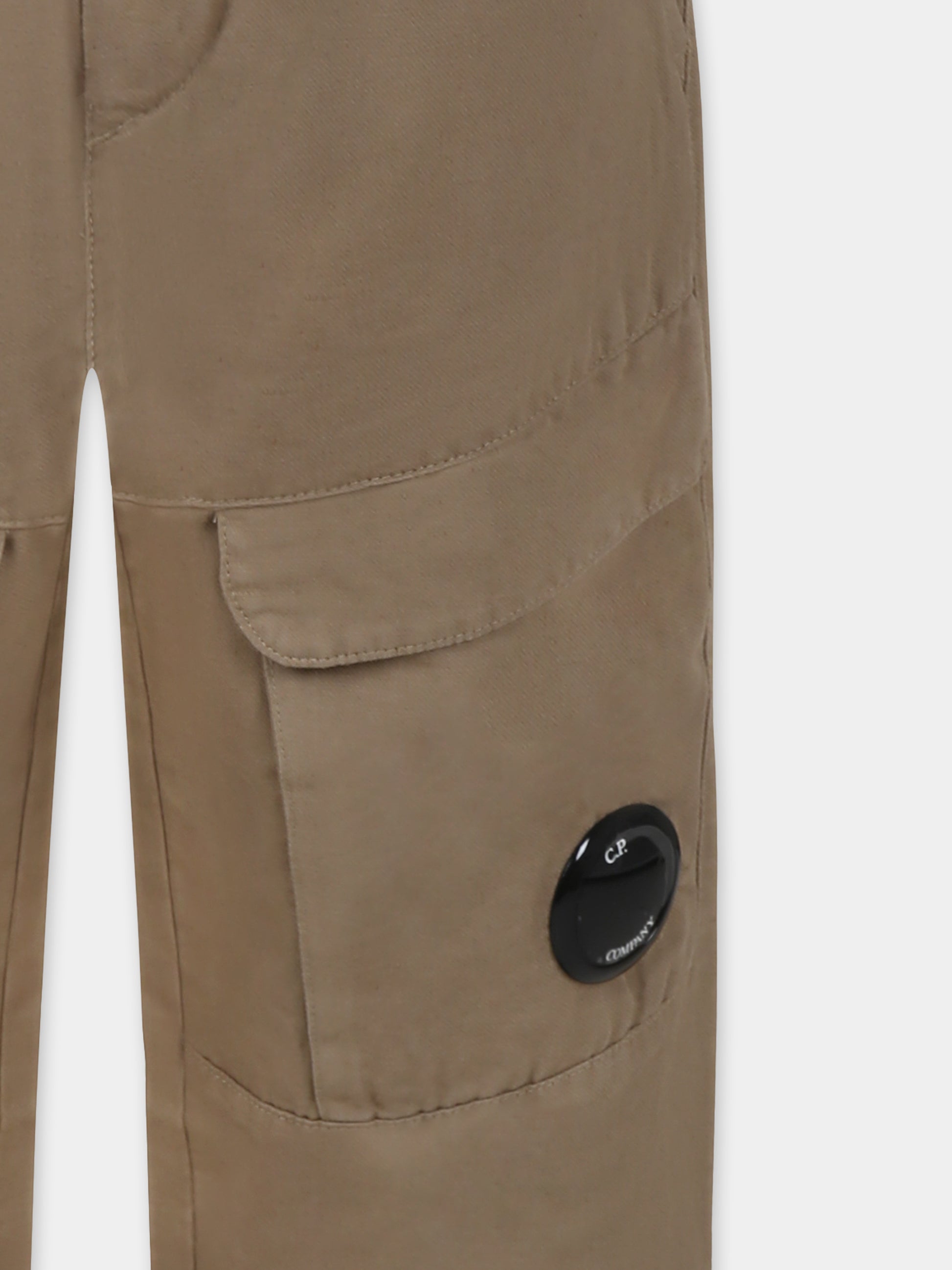 Pantaloni beige per bambino,C. P. Company,CUP00M LZC01 20262