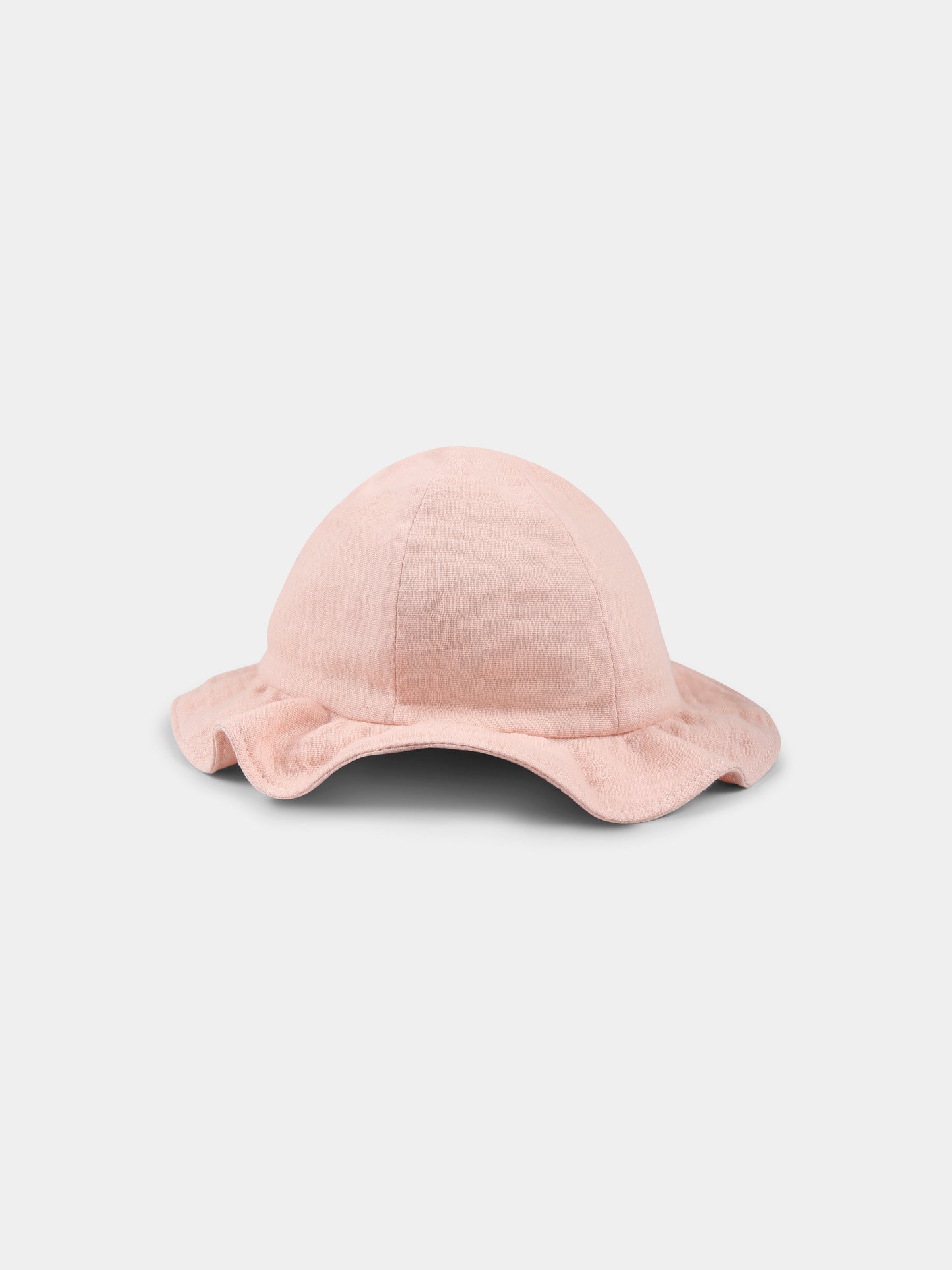 Cloche rosa per neonata con logo,Moncler Kids,K1951 3B00009 598AX 51V