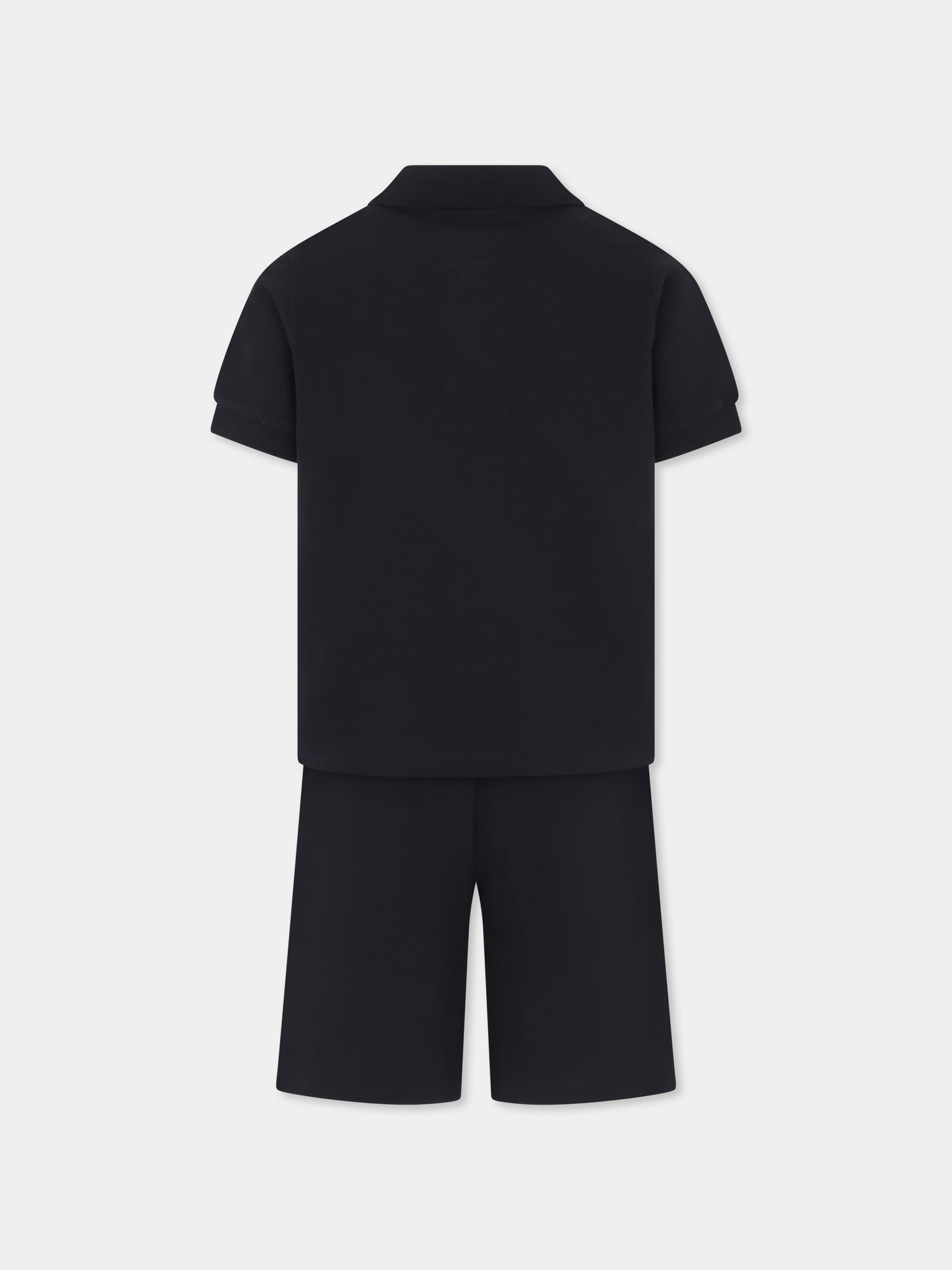 Completo blu per bambino con logo,Moncler Kids,K1954 8M00012 89ALK 778