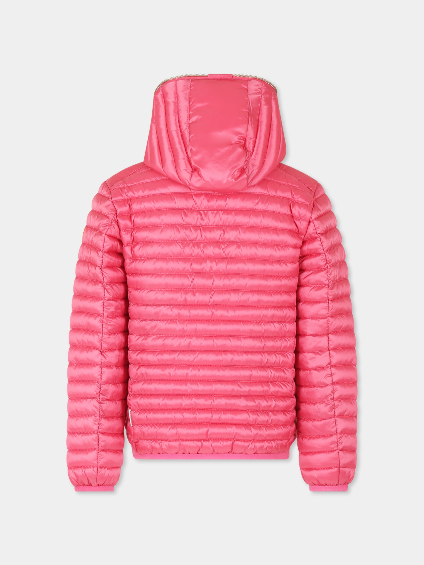 Piumino Rosy fucsia per bambina con logo,Save The Duck Kids,J32310G IRIS20 80017