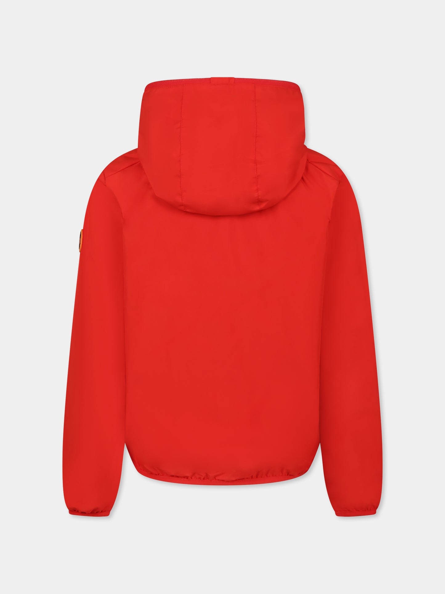 Giacca a vento rossa Jules per bambini con logo,Save The Duck Kids,J30036X WIND20 70020