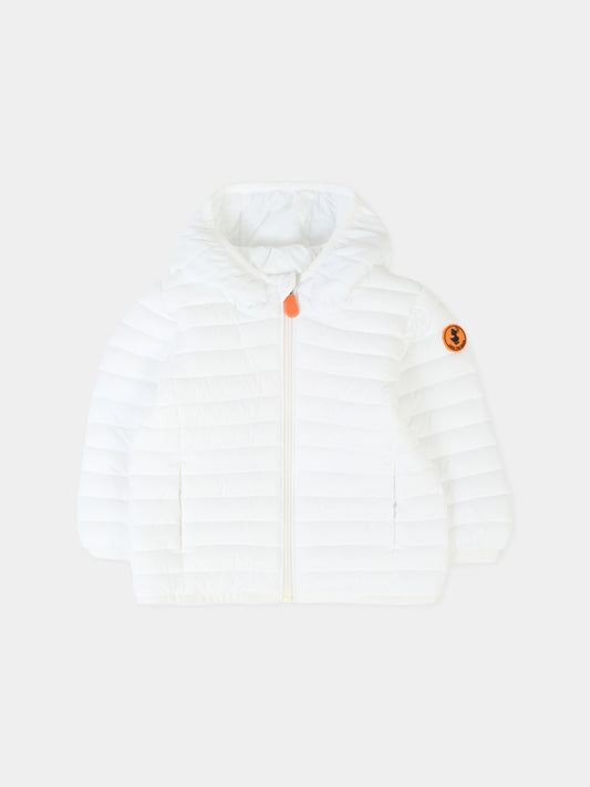 Piumino Nene bianco per neonato con logo,Save The Duck Kids,I30003X GIGA20 00000