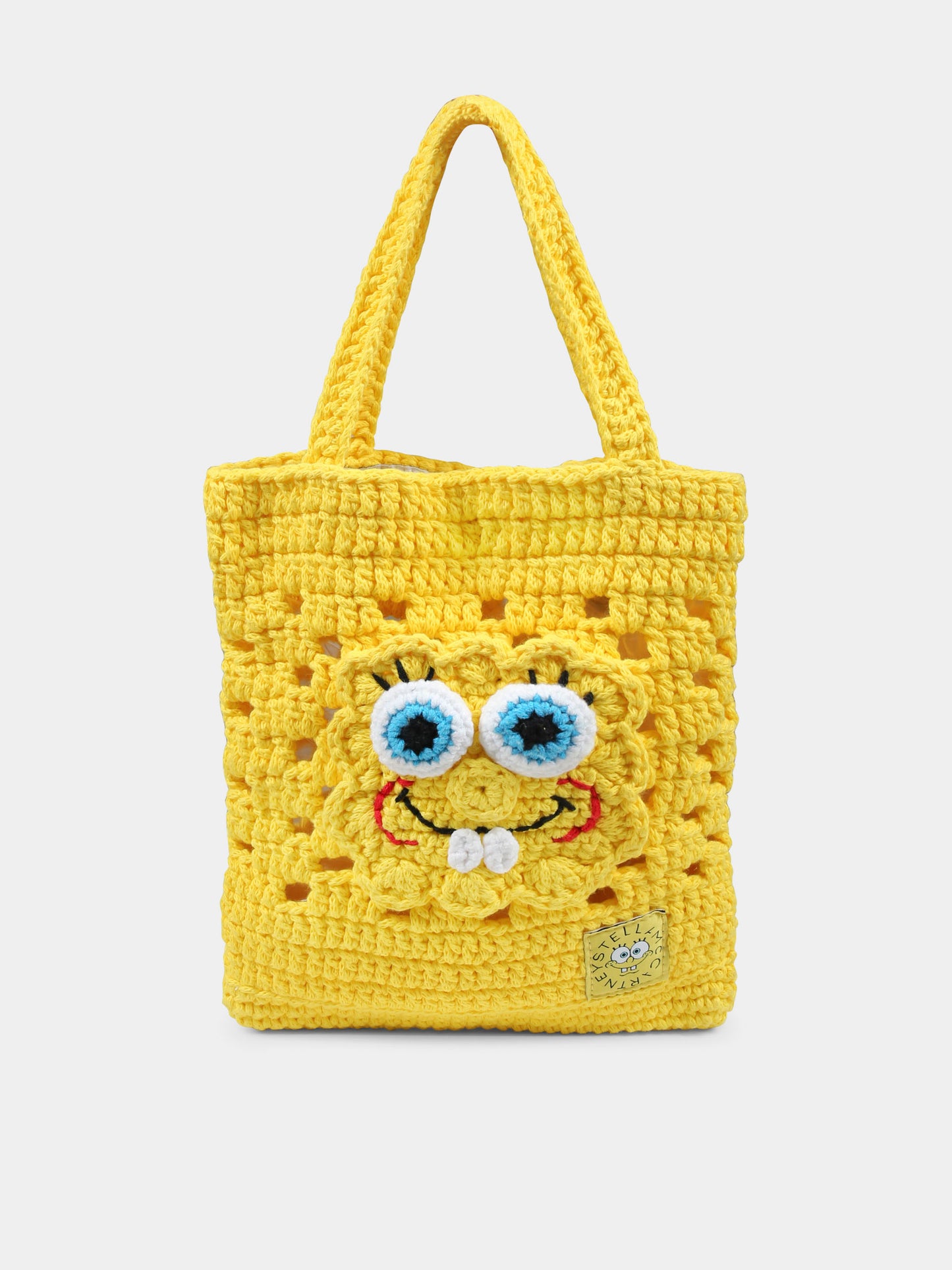 Borsa gialla per bambina con SpongeBob,Stella Mccartney Kids,TW0B08 Z2942 244