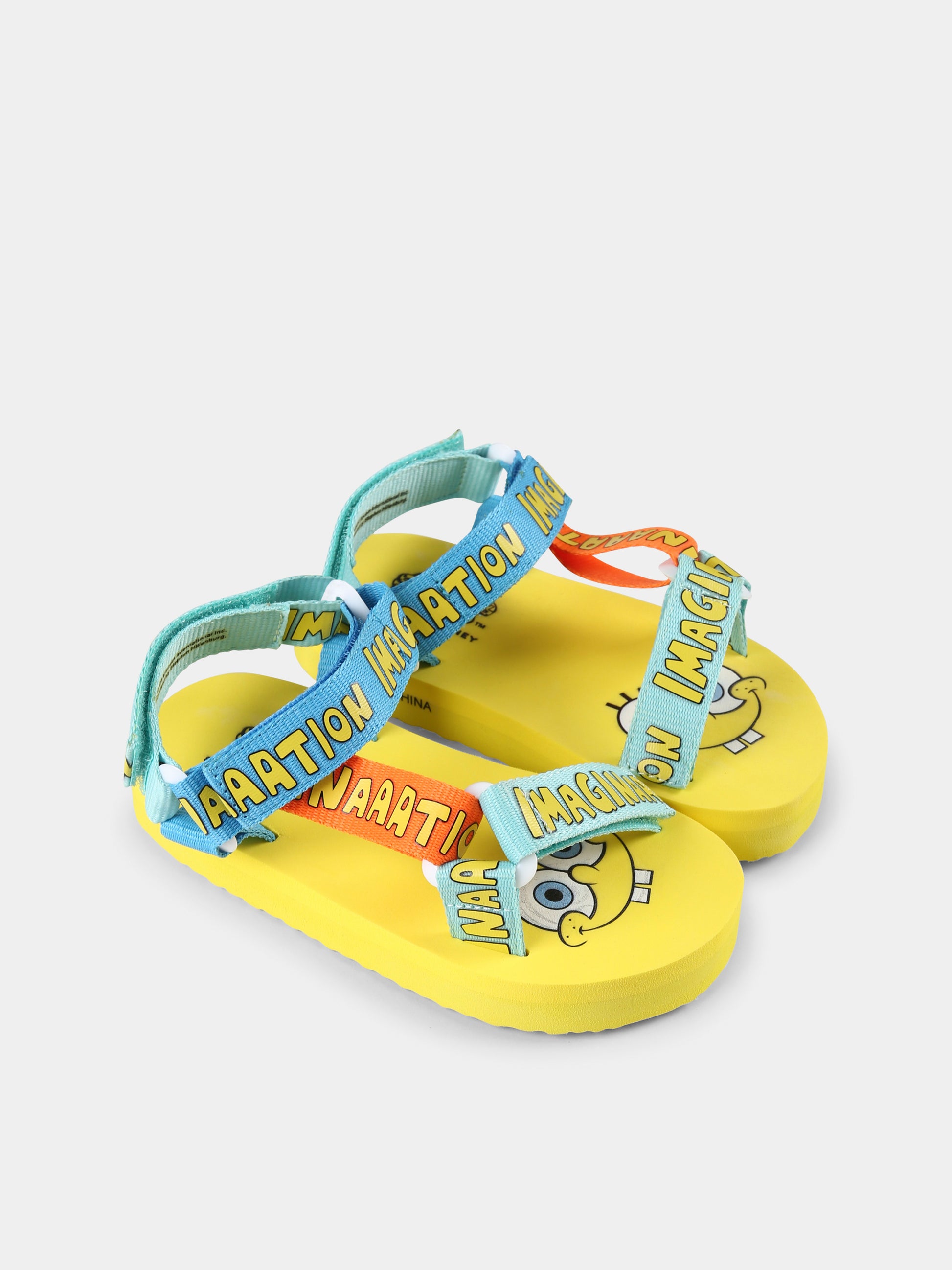 Sandali gialli per bambini con SpongeBob,Stella Mccartney Kids,TW0C66 Z3008 999