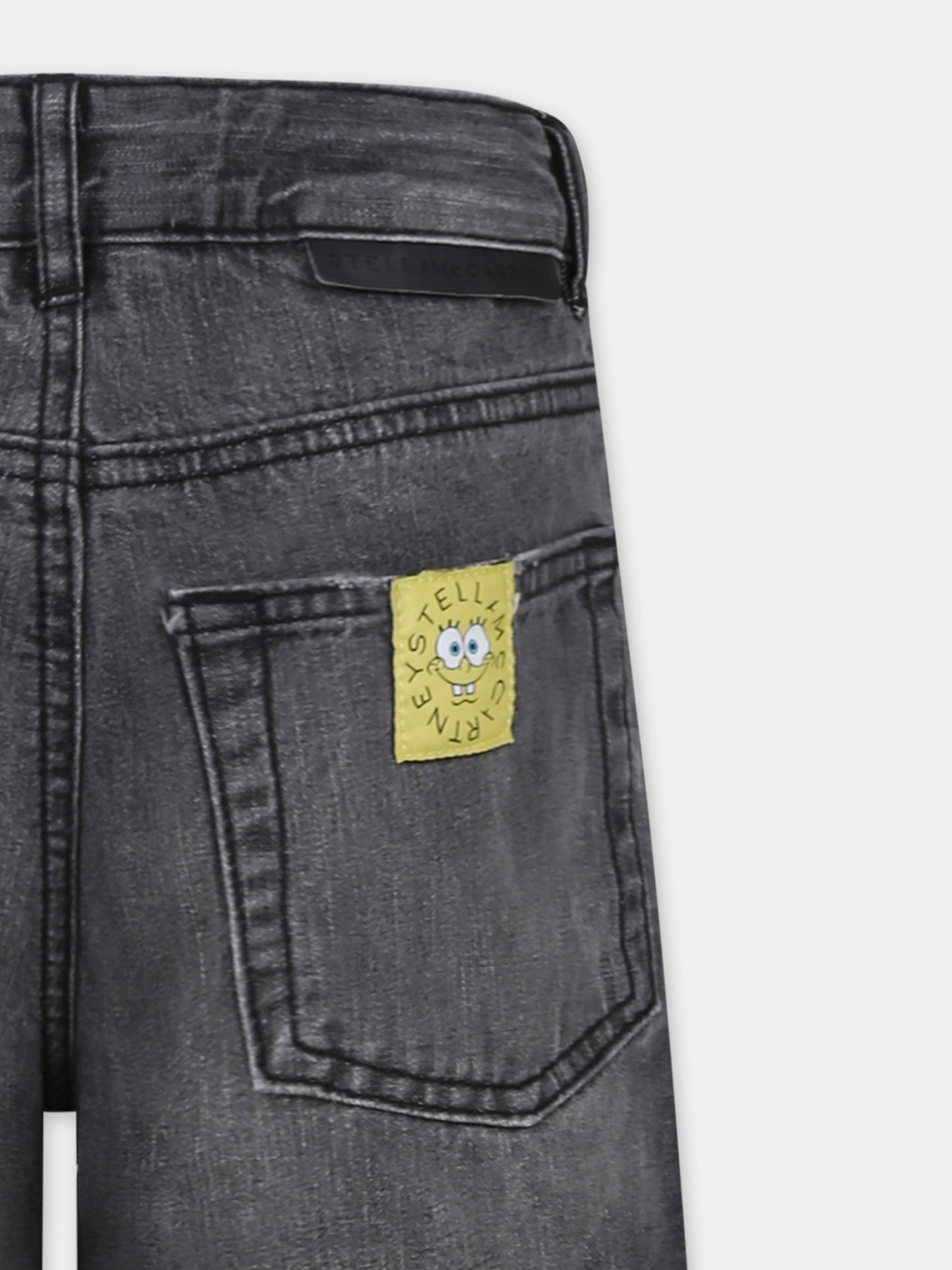 Shorts grigi per bambino con SpongeBob,Stella Mccartney Kids,TW6S49 Z0746 922