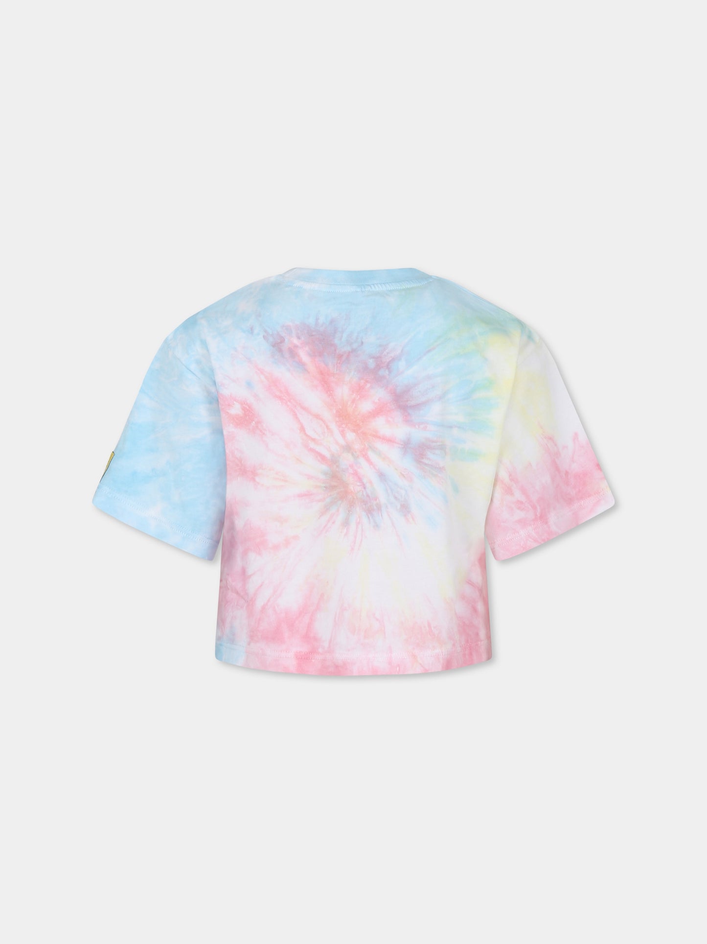 T-shirt crop multicolor per bambina con SpongeBob,Stella Mccartney Kids,TW8D41 Z2817 999