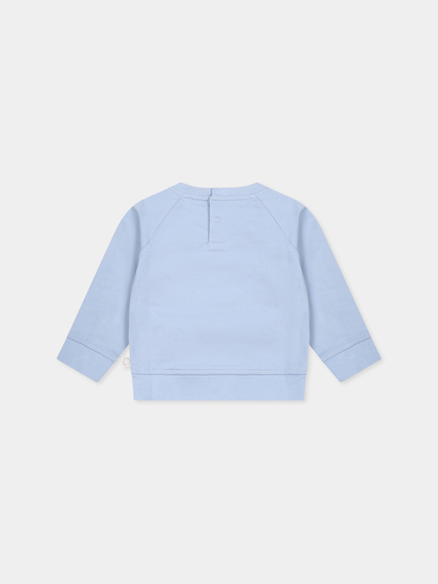 Felpa celeste per neonata con fata,Stella Mccartney Kids,TW4020 Z0499 652