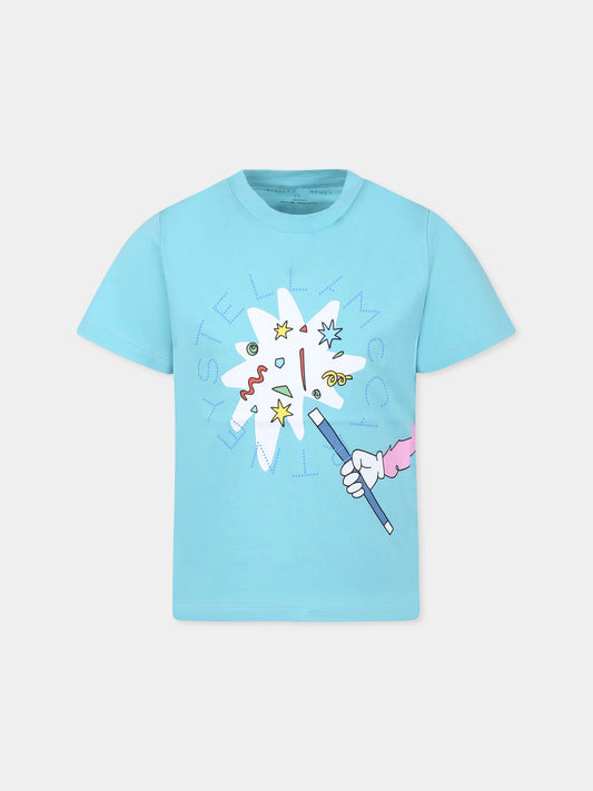 Light blue t-shirt for boy with magic wand