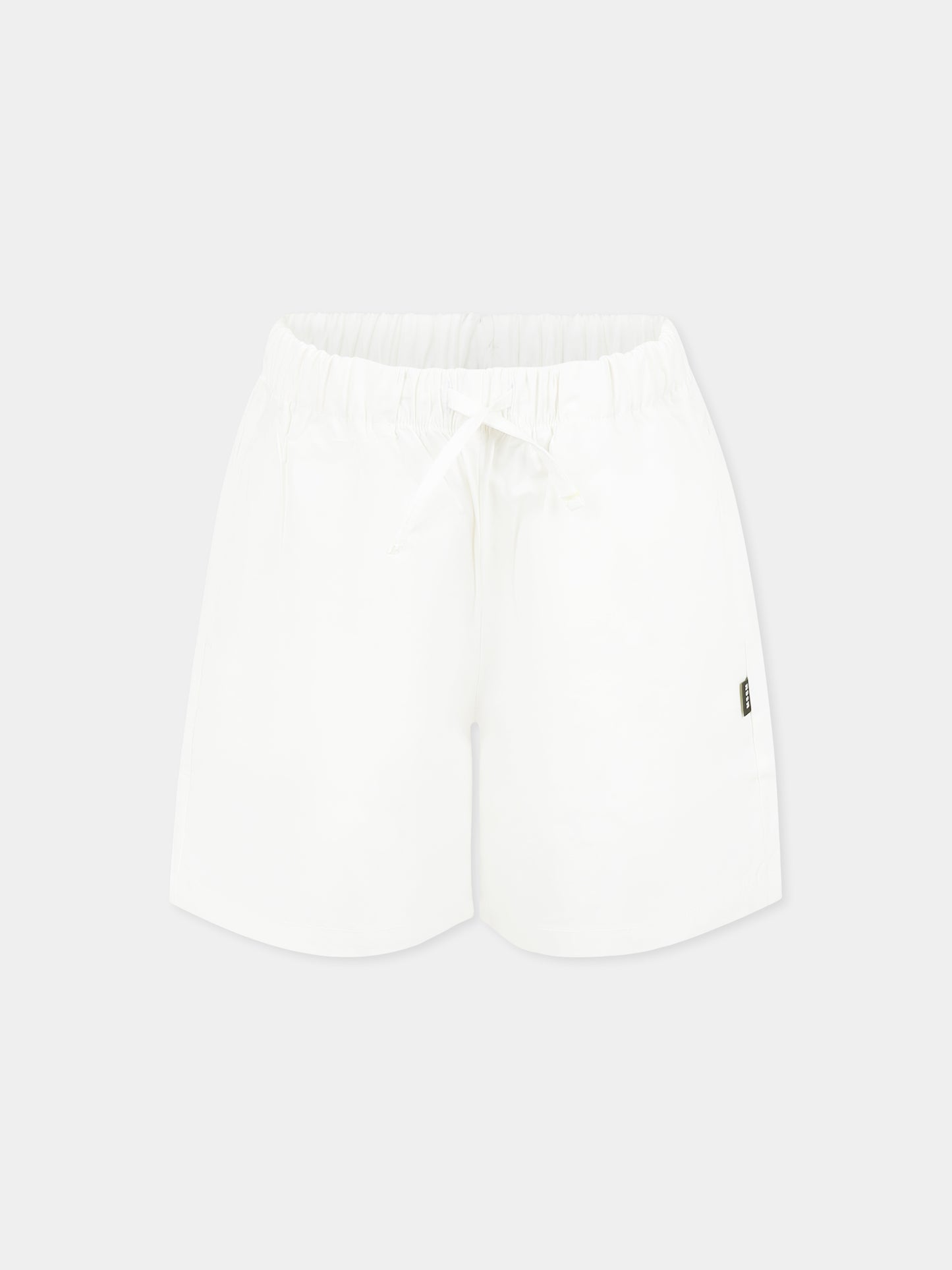 Shorts avorio per bambino con logo,Msgm Kids,S5MSJBBE013 013