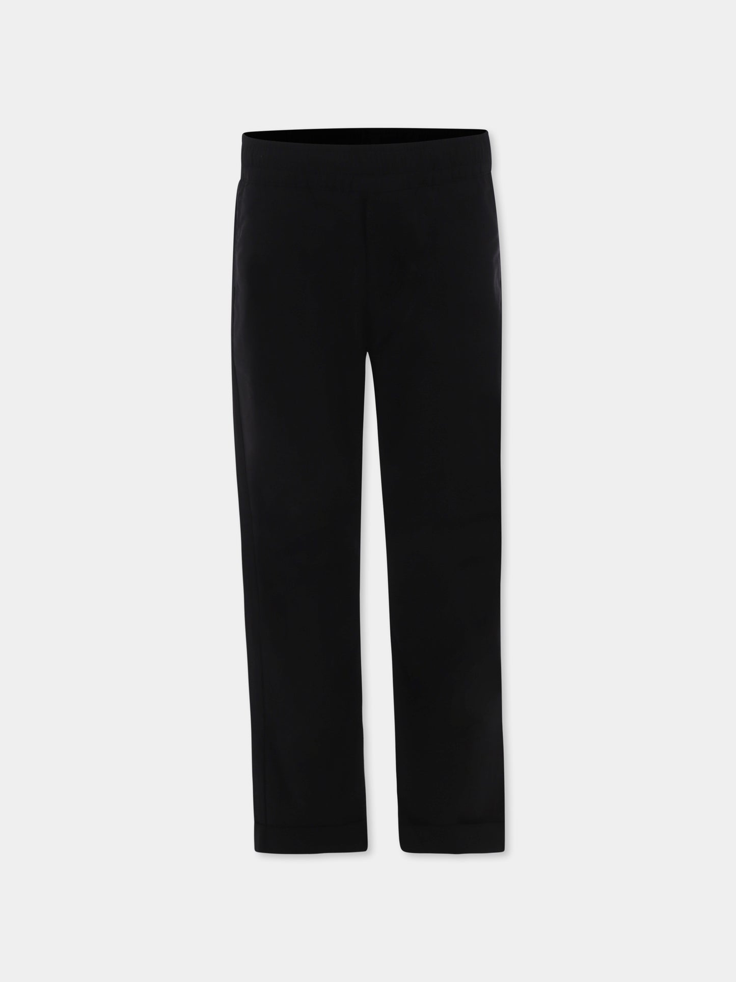 Pantaloni neri per bambino con logo,Msgm Kids,S5MSJBPA297 110