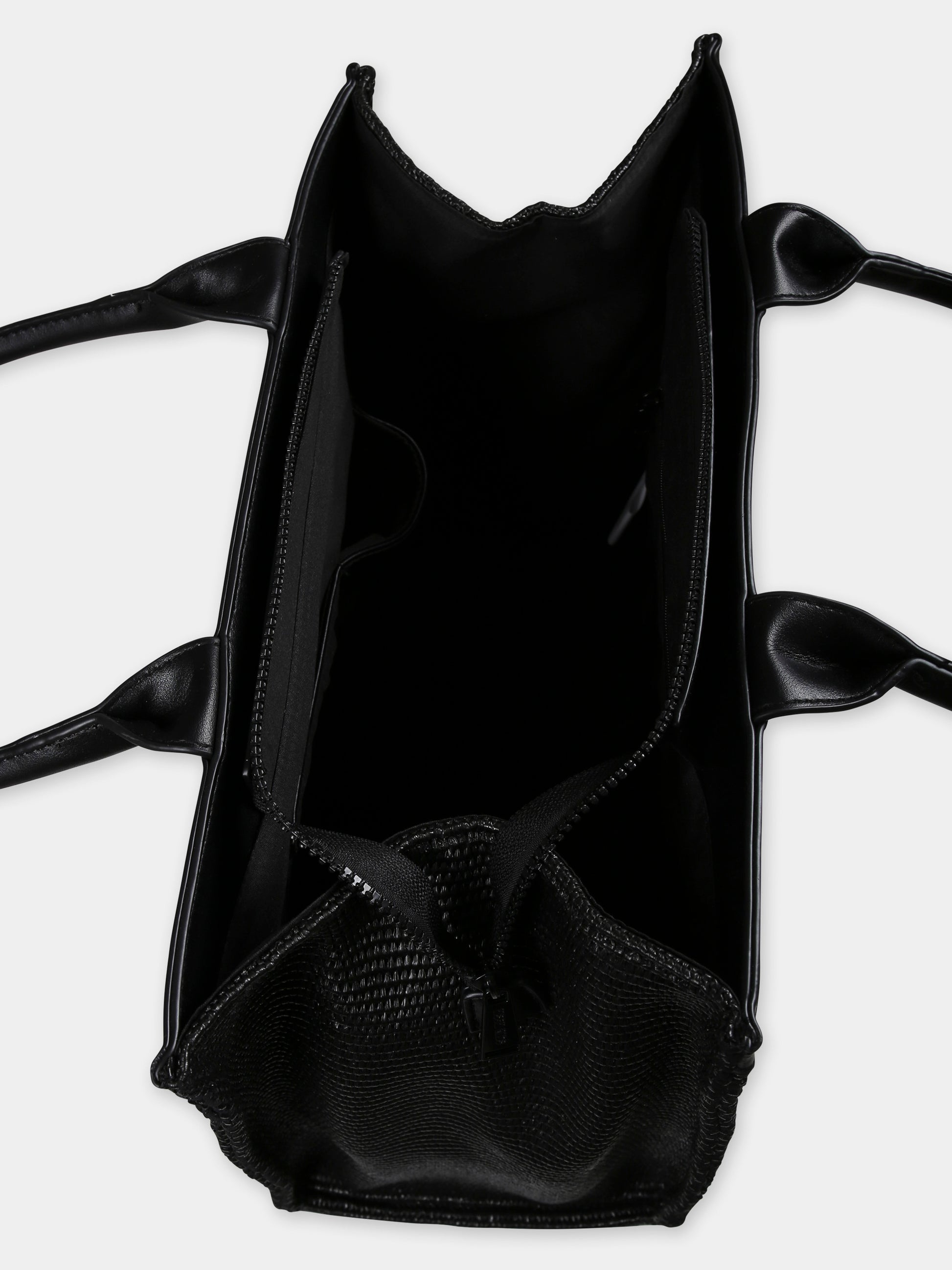 Borsa nera per bambina con logo,Msgm Kids,S5MSJGBA188 110