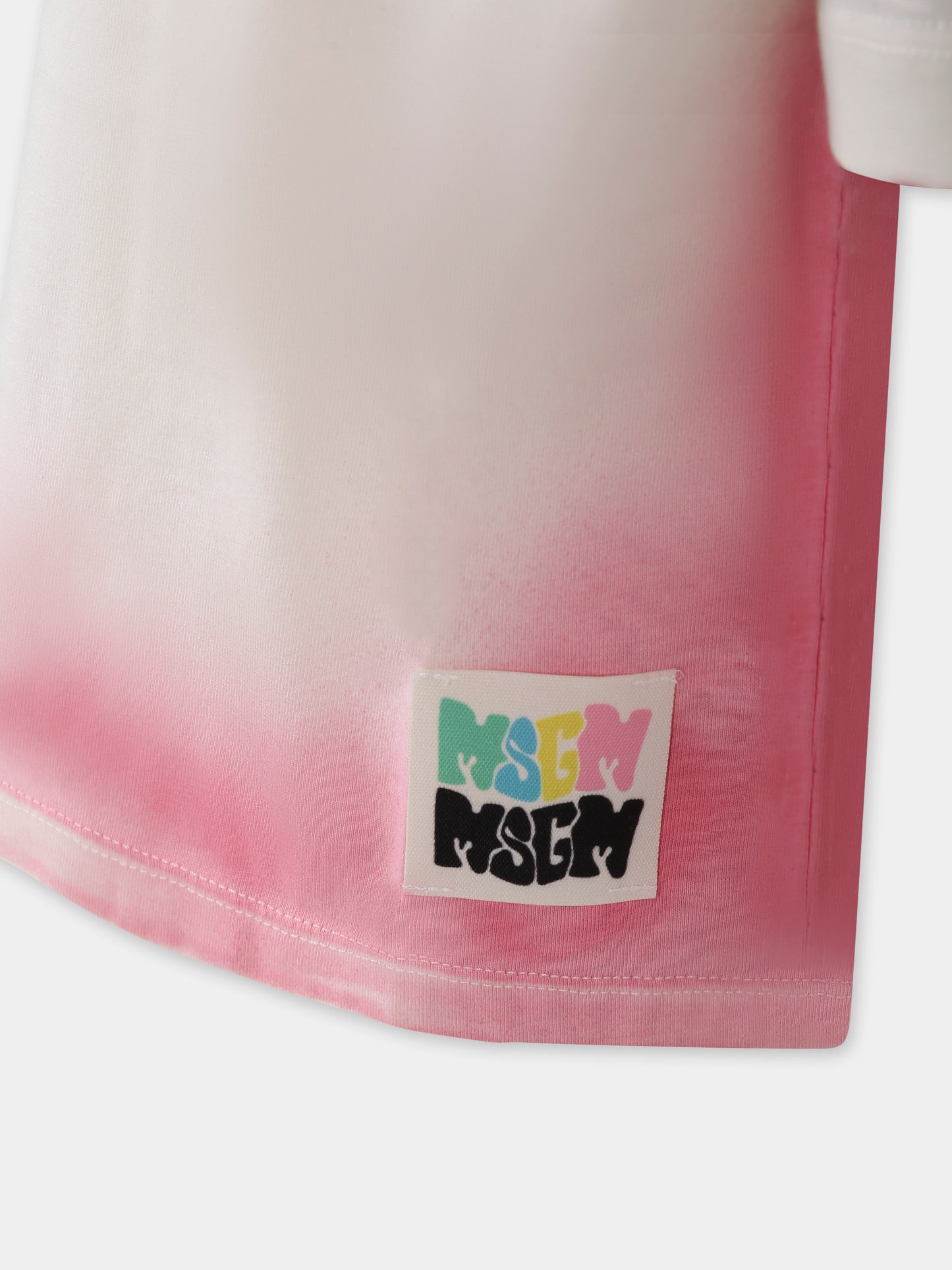 T-shirt rosa per bambina con logo,Msgm Kids,S5MSJGTH304 MS003