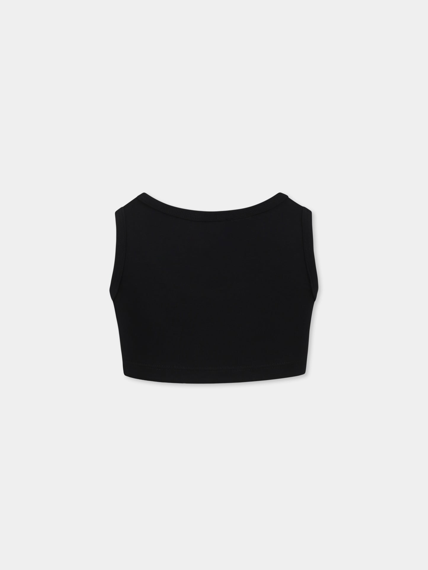 Balck tank top for girl with logo