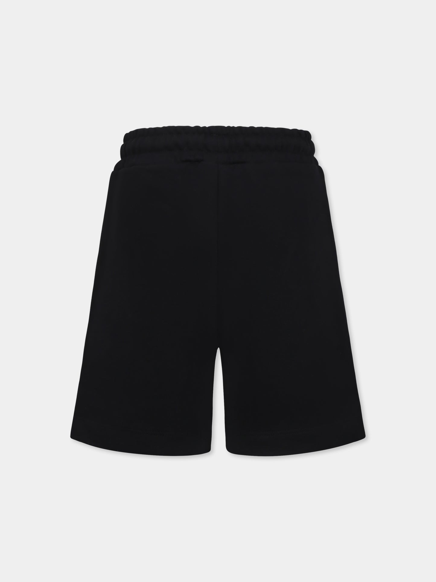 Shorts neri per bambini con logo,Msgm Kids,S5MSJUBE071 110