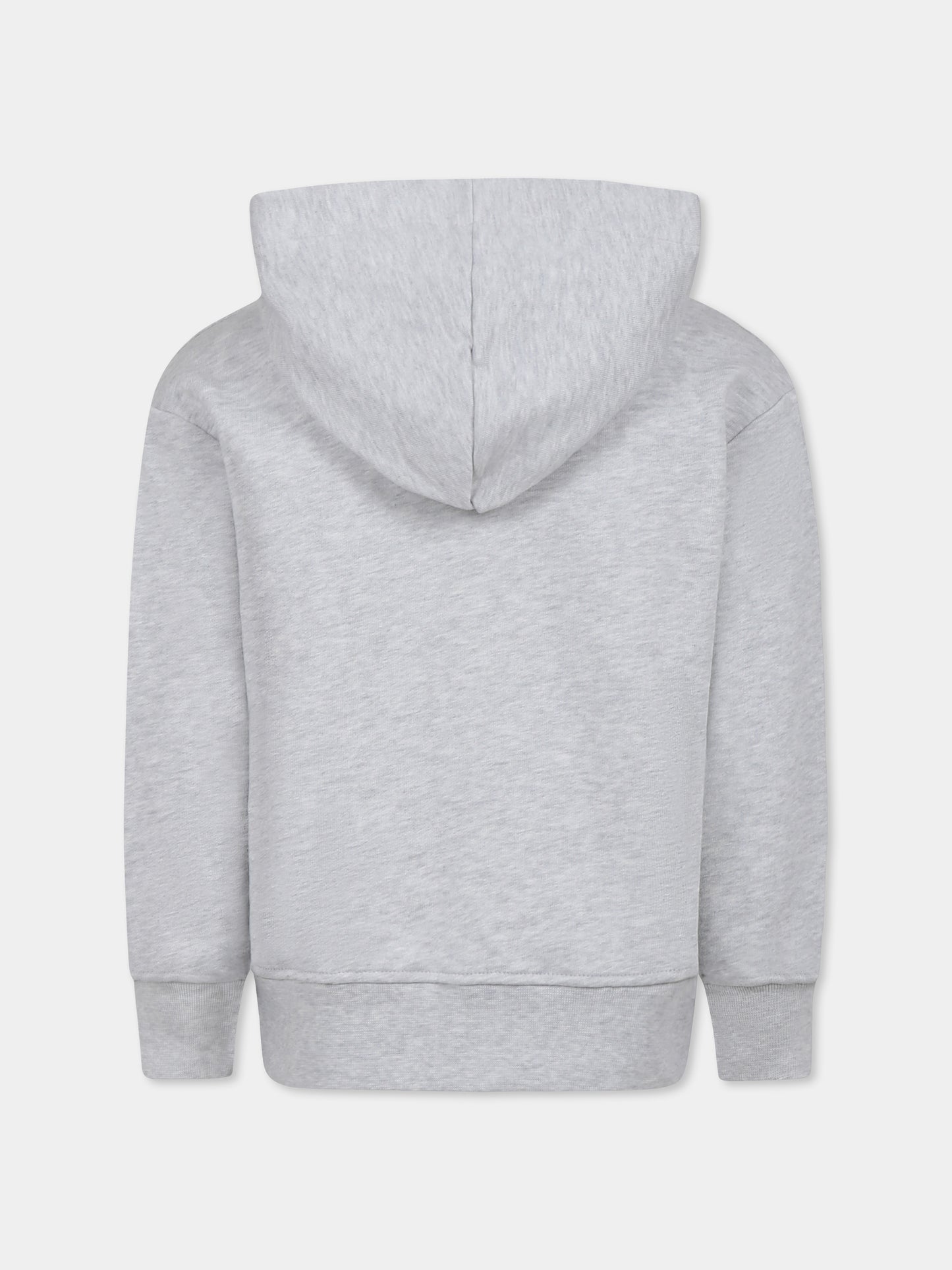 Grey sweatshirt for kids with logo