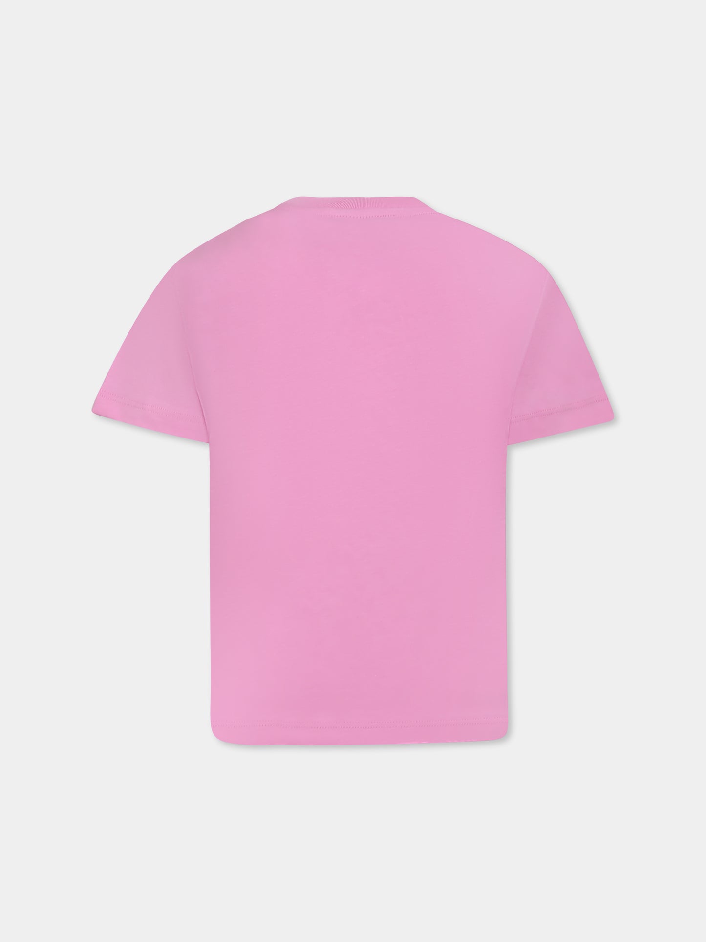 Pink t-shirt for girl with logo