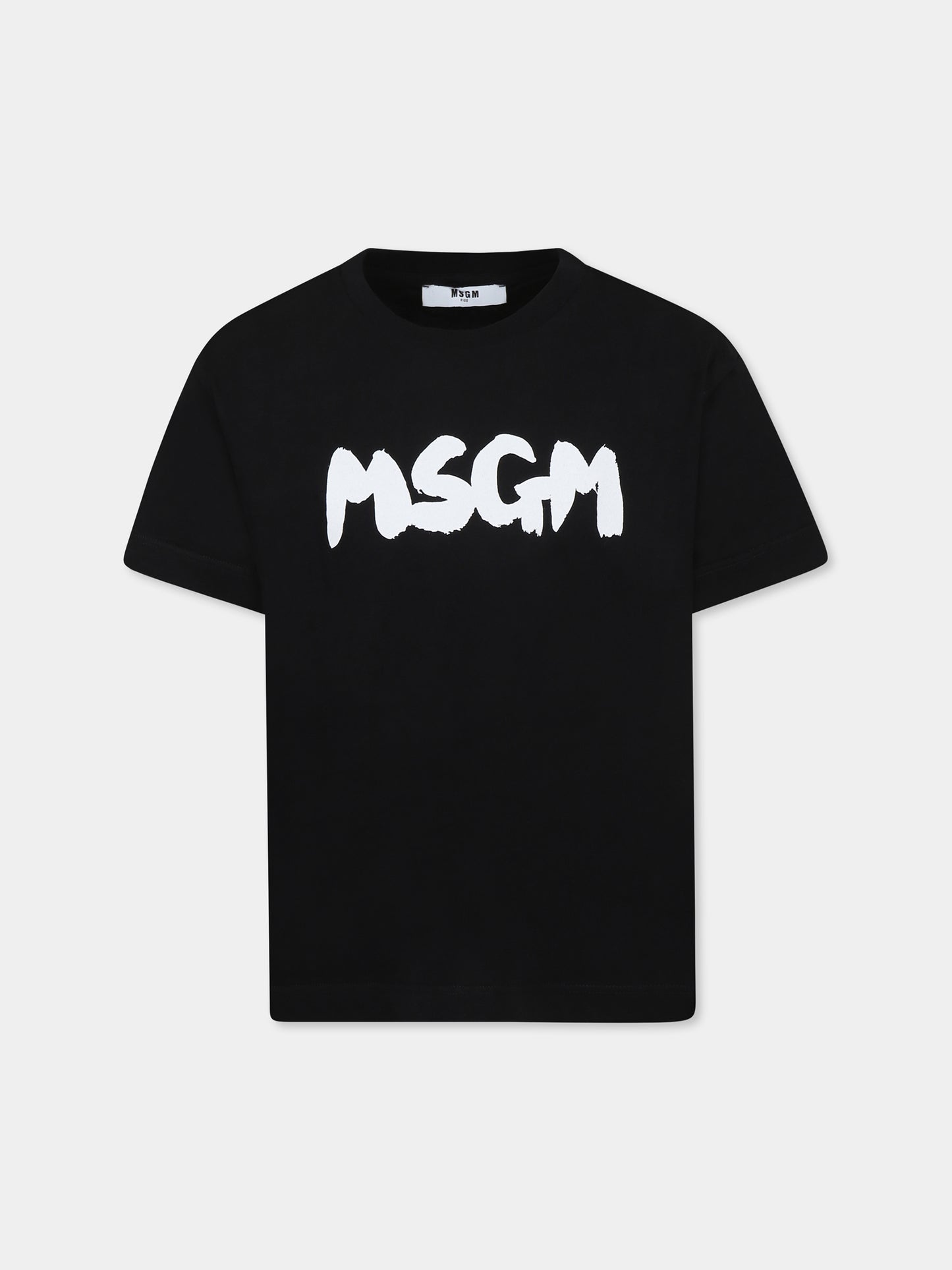 Black t-shirt for kids with logo