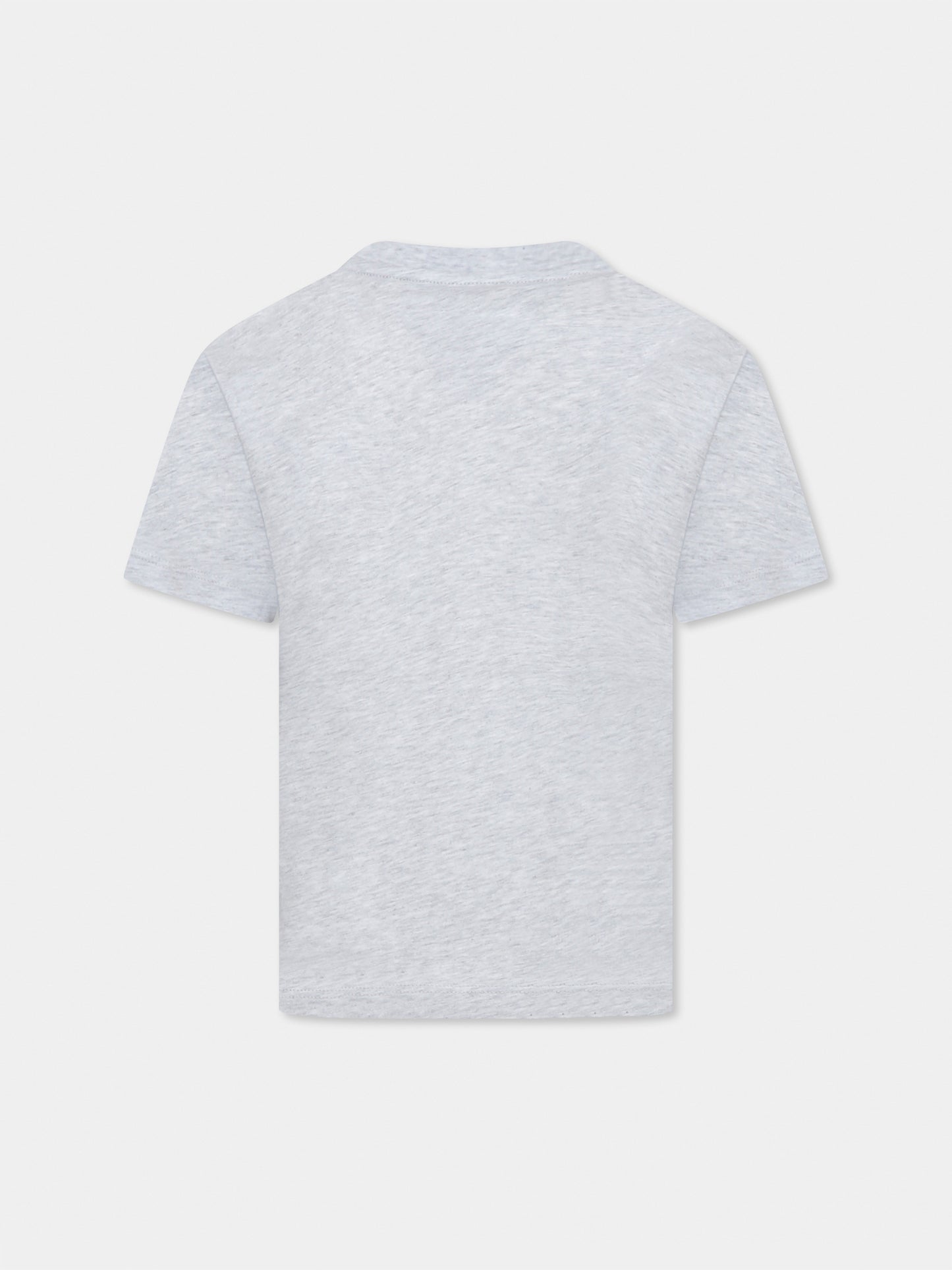 Grey t-shirt for kids with logo