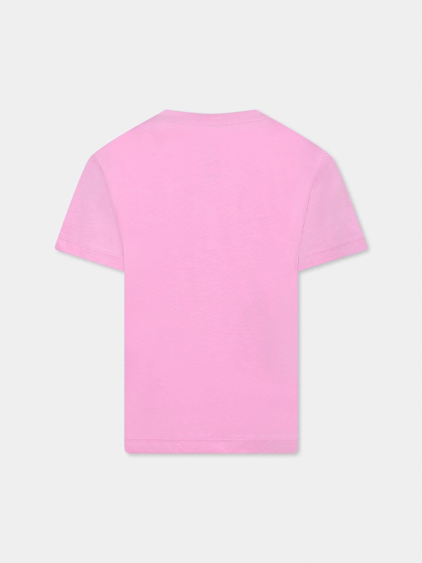 Pink t-shirt for girl with logo