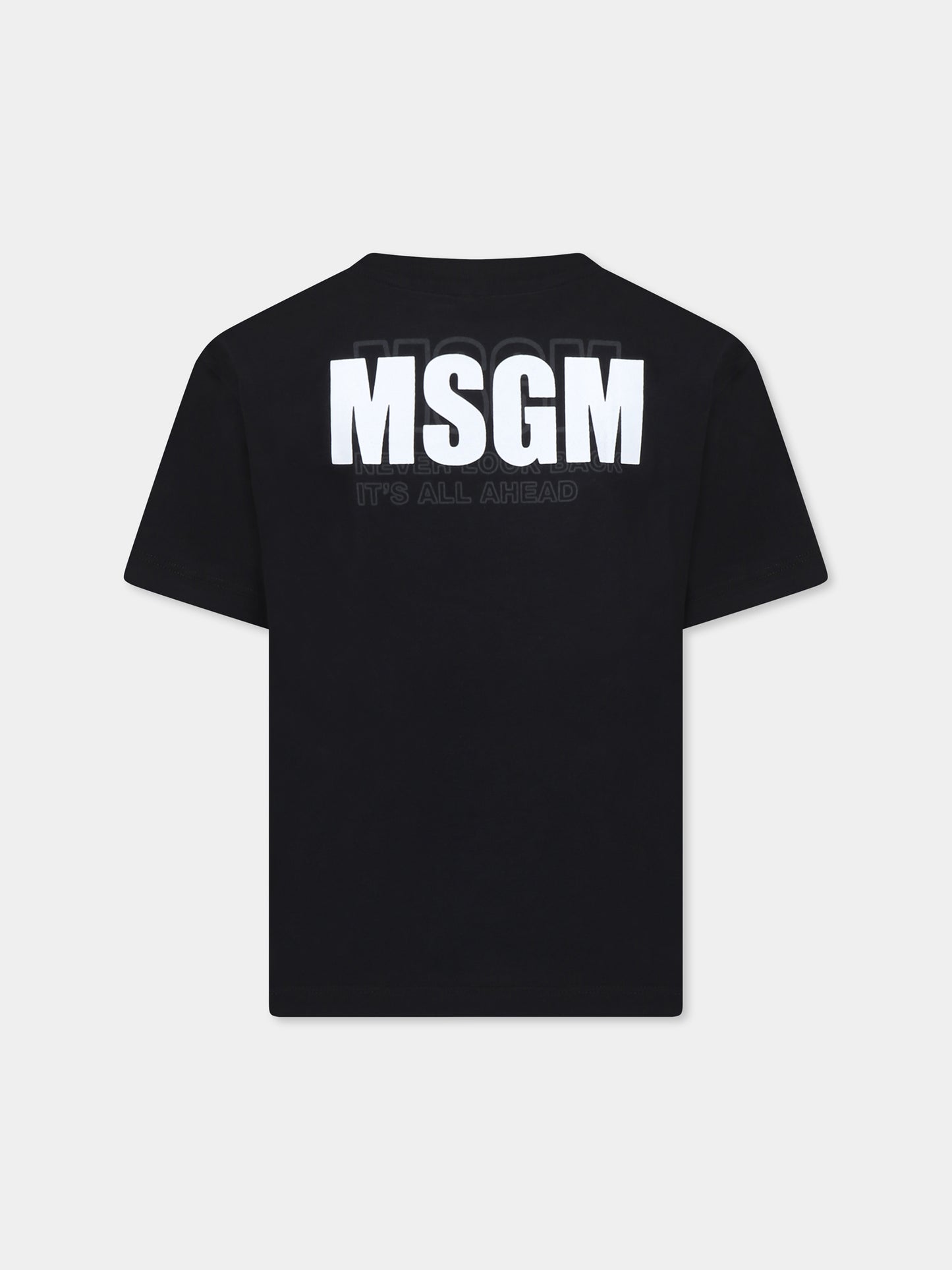 Black t-shirt for kids with logo