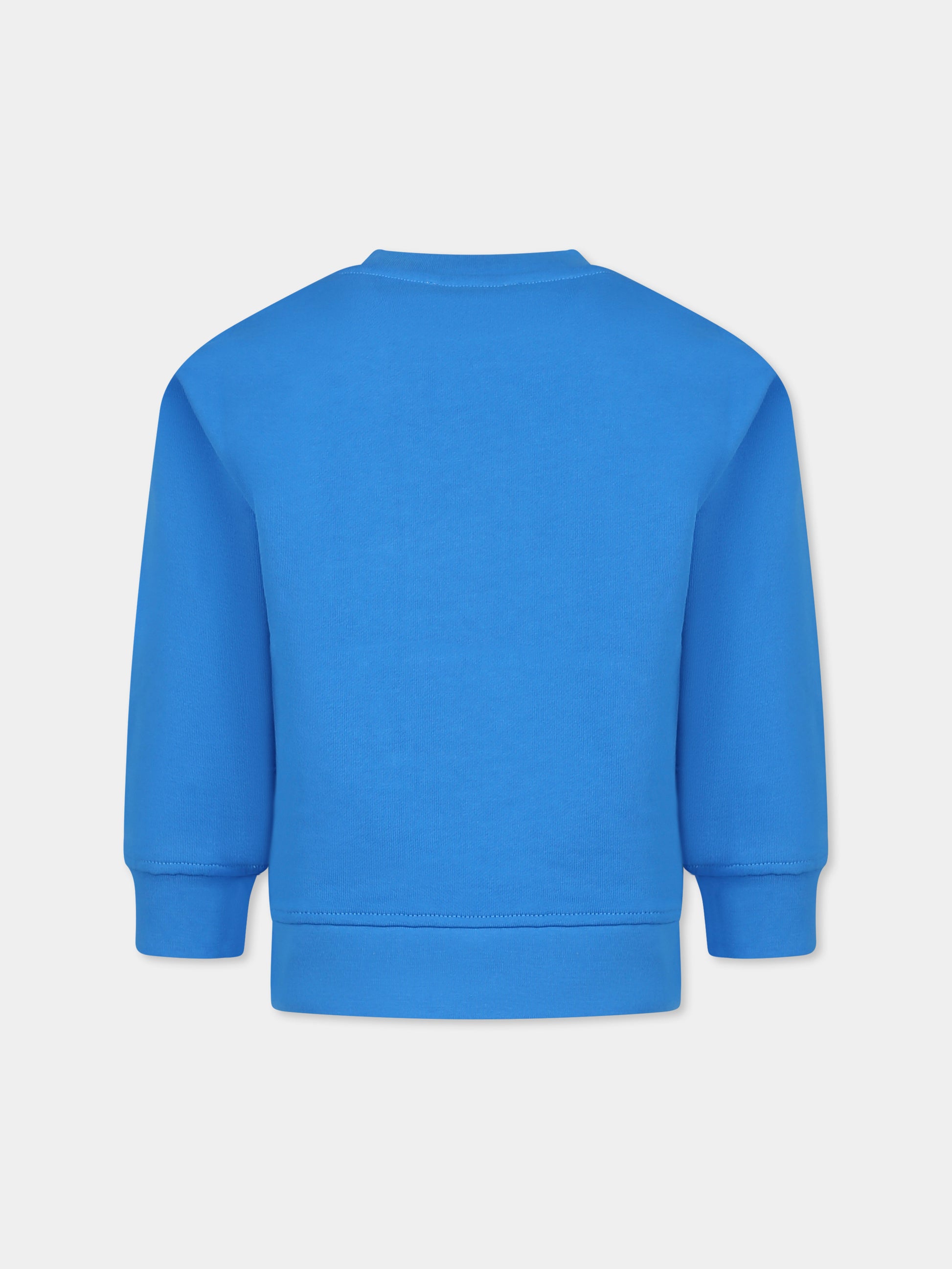 Felpa azzurra per bambino con logo,Stella Mccartney Kids,TW4P30 Z0499 612