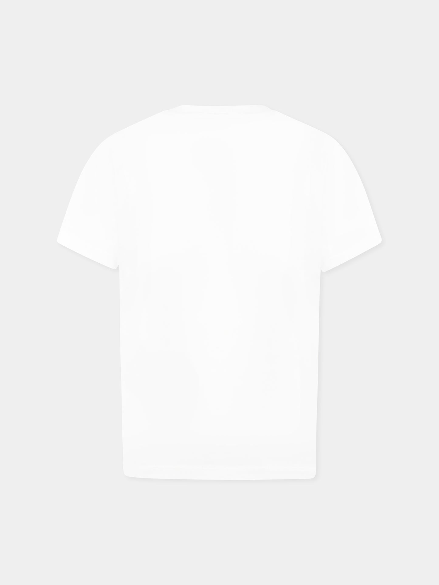 T-shirt bianca per bambina con logo,Stella Mccartney Kids,TW8D31 Z0434 101